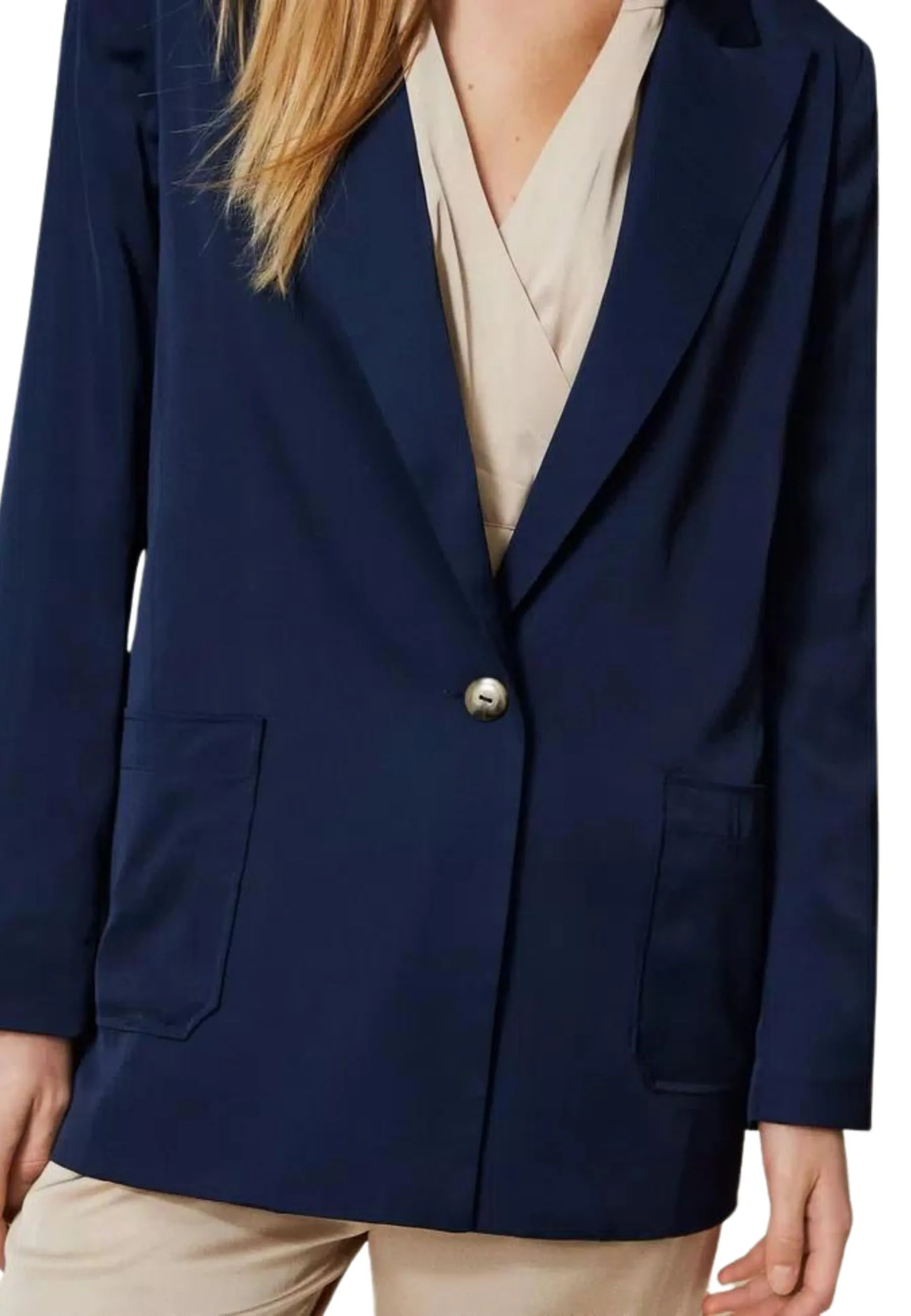 Giacca blazer in raso