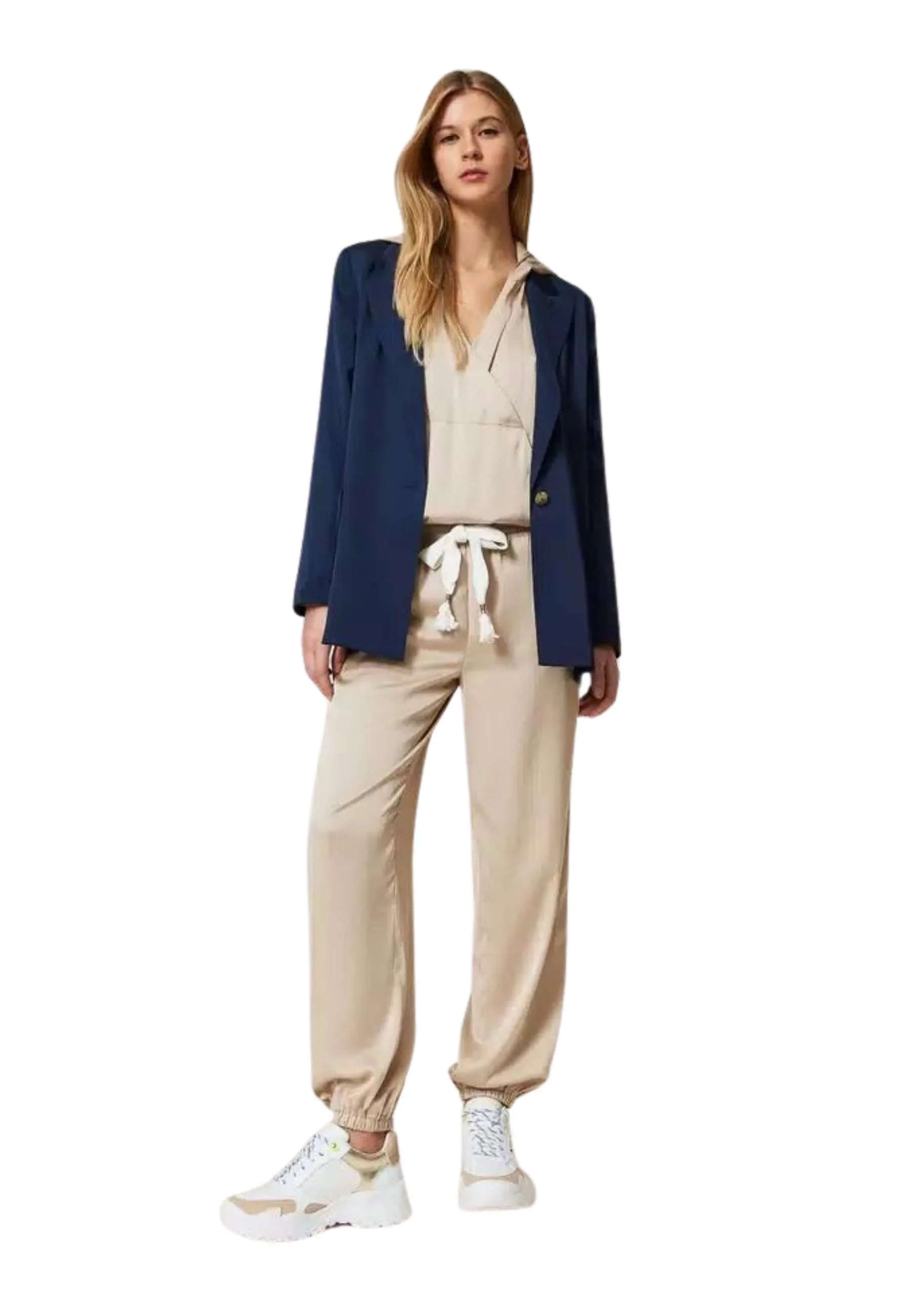 Giacca blazer in raso