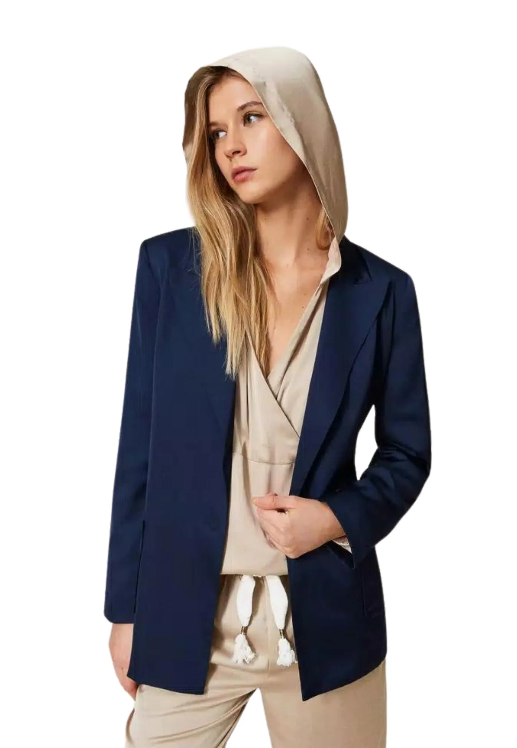 Giacca blazer in raso