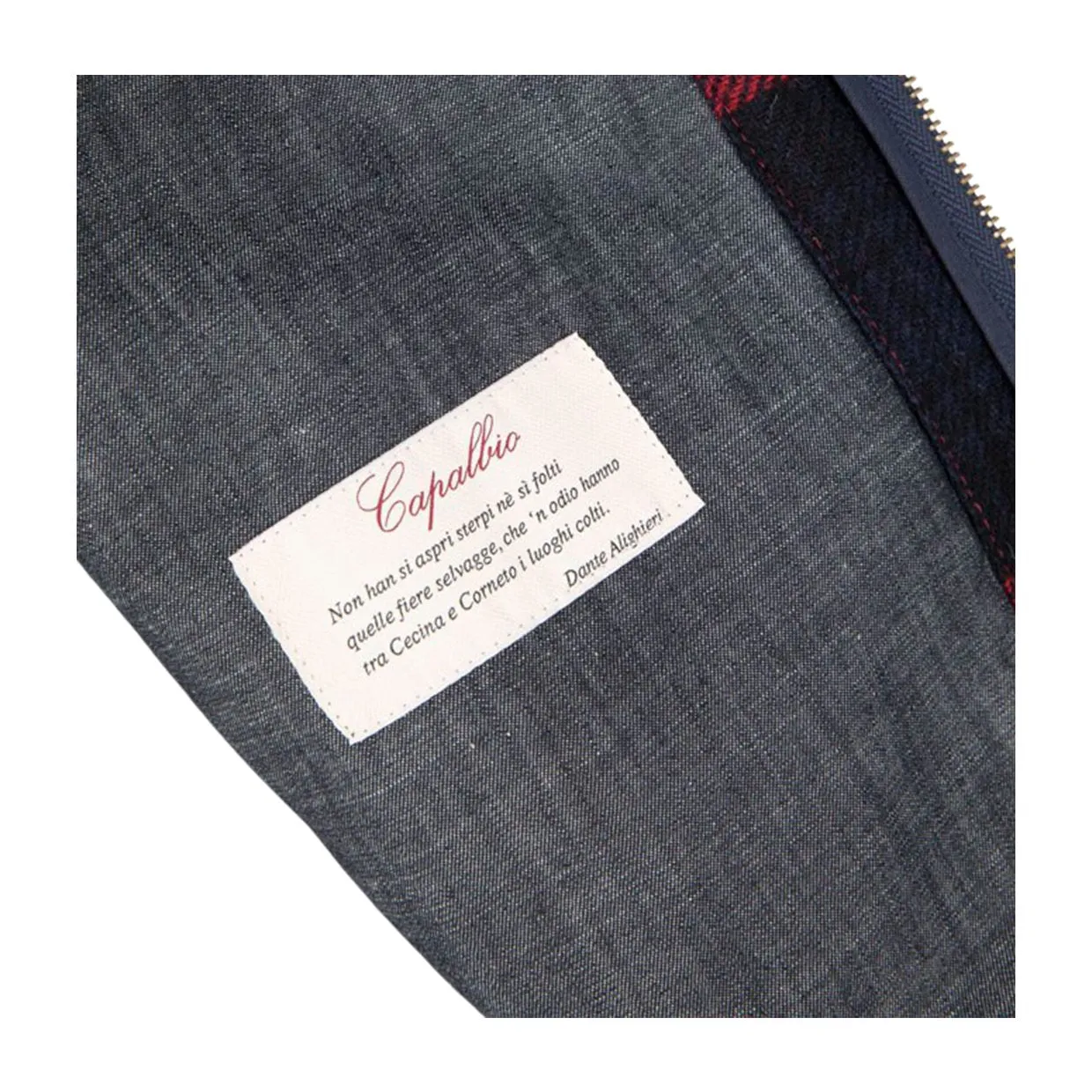 Gilet Capalbio Full Zip Check Blu / Rosso