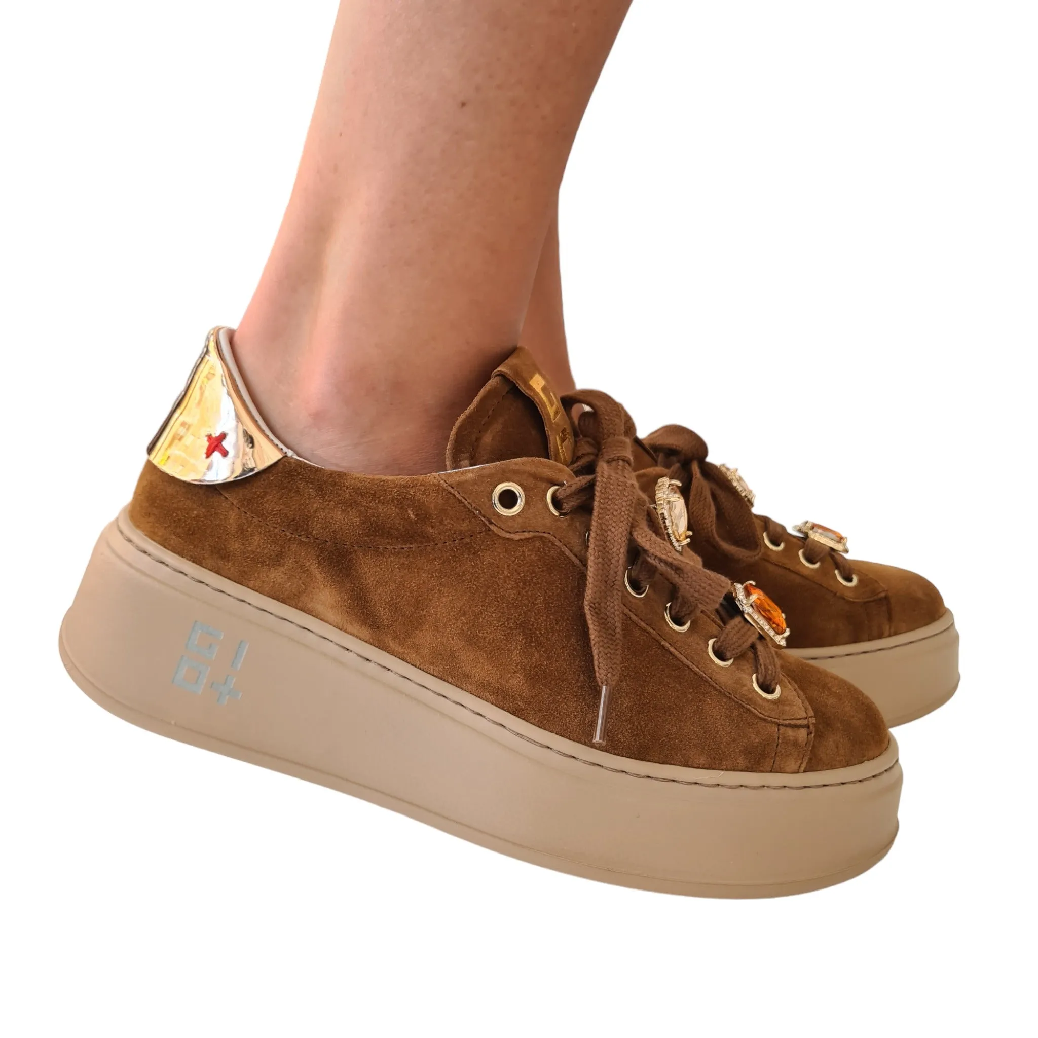 Gio+ Sneakers Donna Tabacco Rif.13
