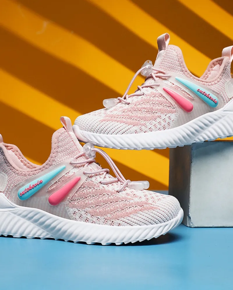 Gthmb Scarpe sportive per bambini Ragazzi Ragazze Scarpe da ginnastica da corsa Maglia traspirante Scarpe da passeggio per bambi