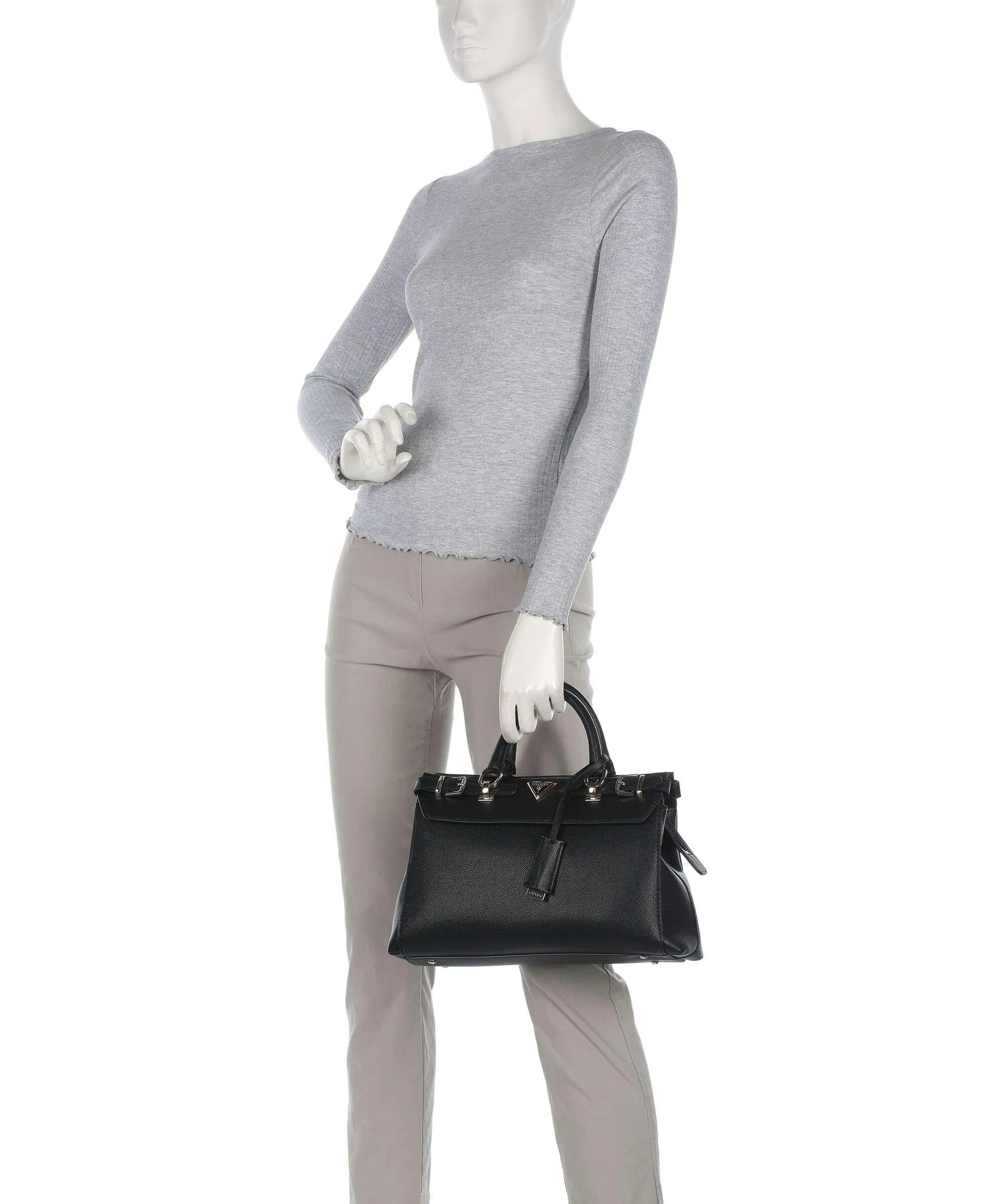  Guess Ali Eco Borsa a mano pelle sintetica nero  