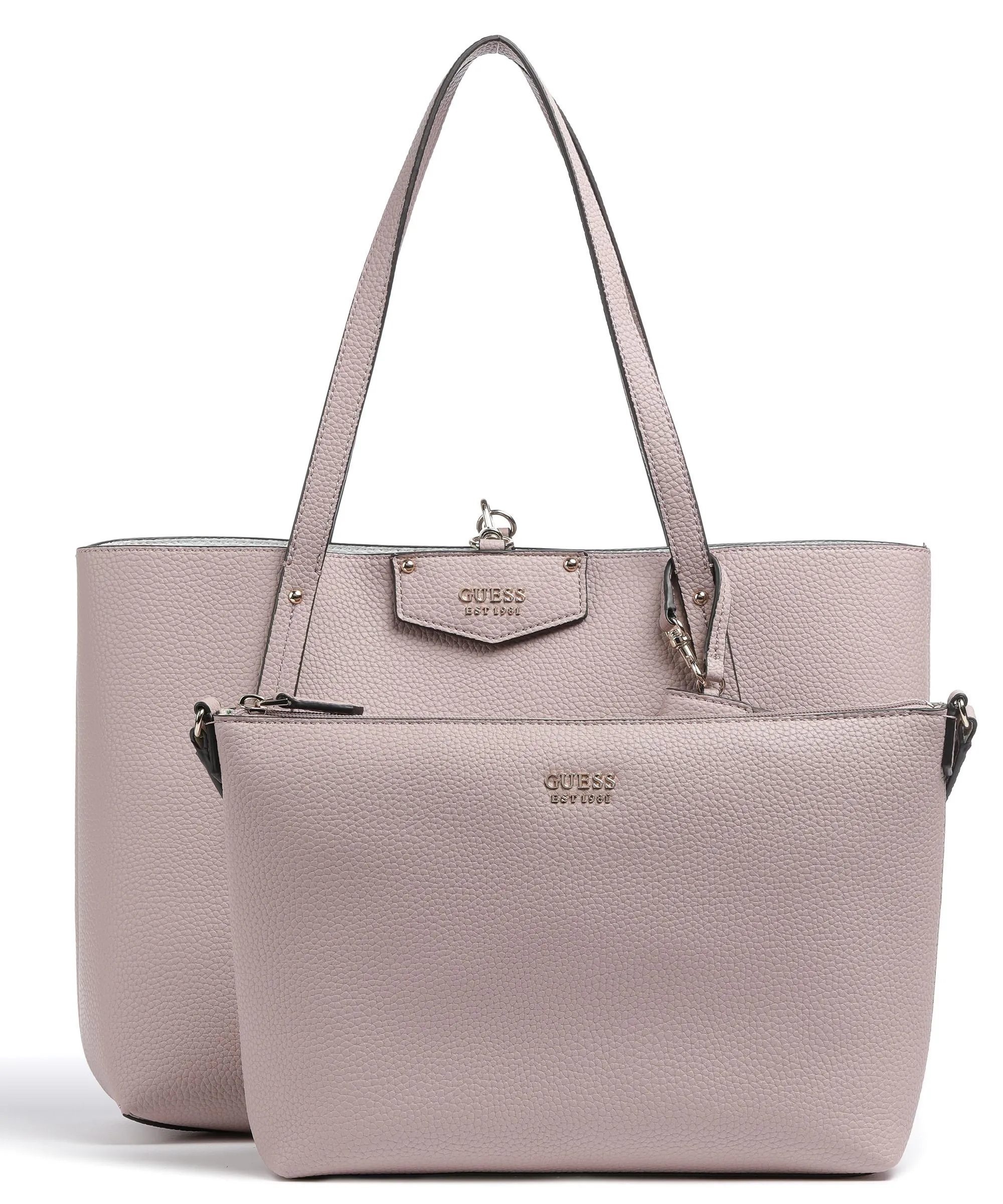  Guess Brenton Eco Borsa shopper pelle sintetica rosa antico  