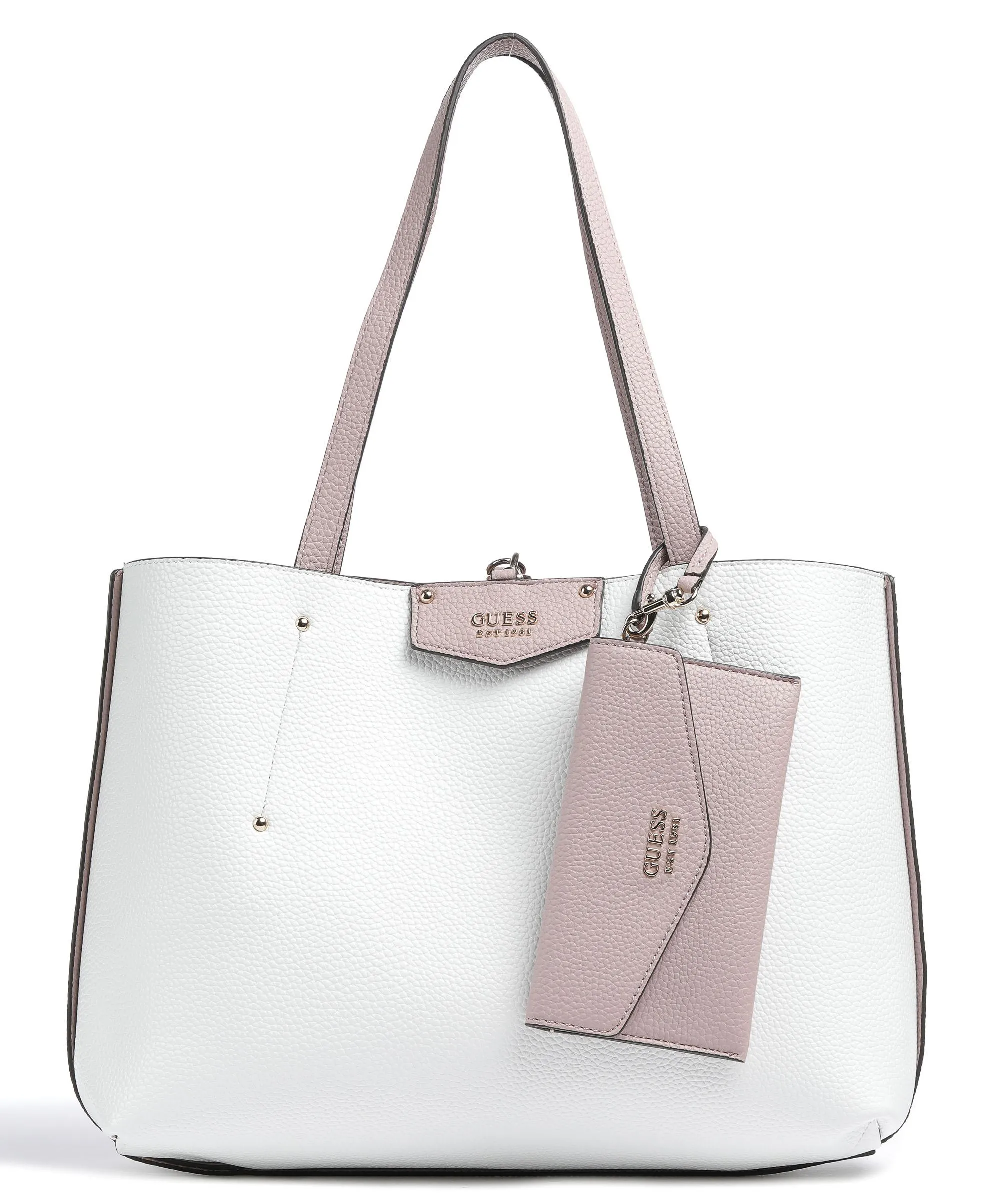  Guess Brenton Eco Borsa shopper pelle sintetica rosa antico  