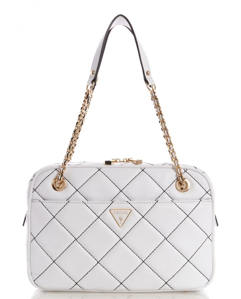 GUESS CESSILY QC767918 borsa a mano shopper bianco