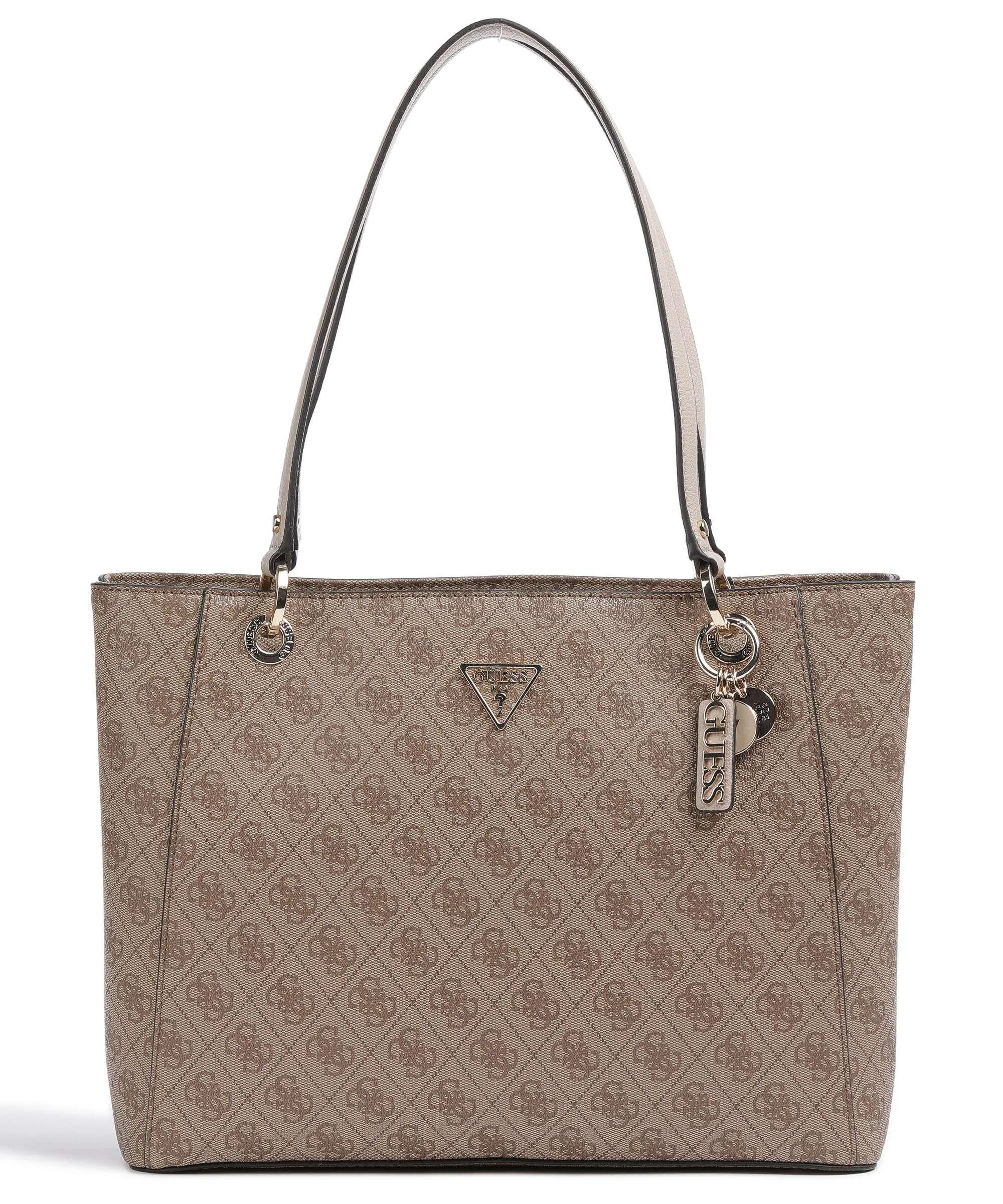  Guess Noelle Borsa shopper pelle sintetica marrone chiaro  