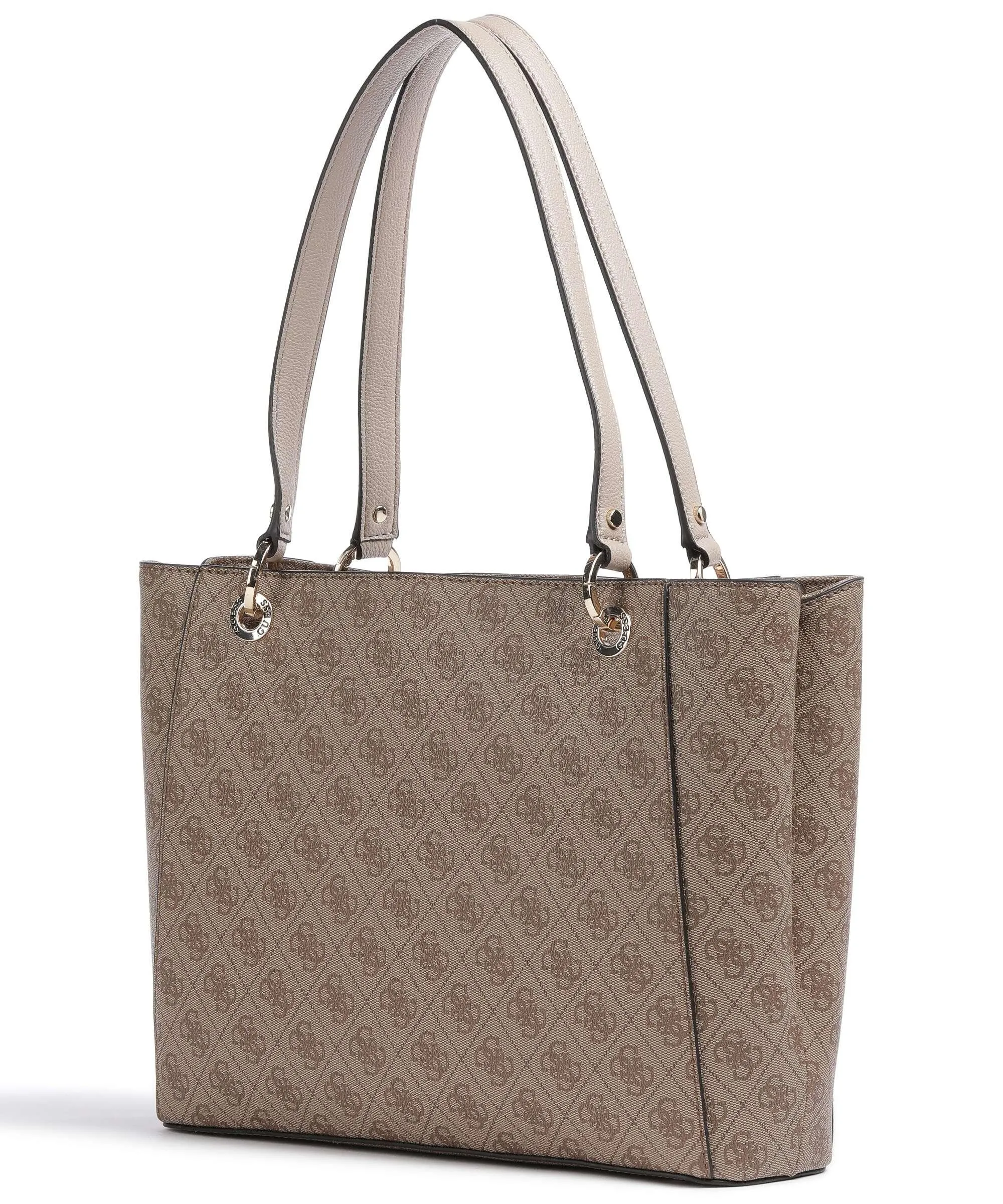  Guess Noelle Borsa shopper pelle sintetica marrone chiaro  