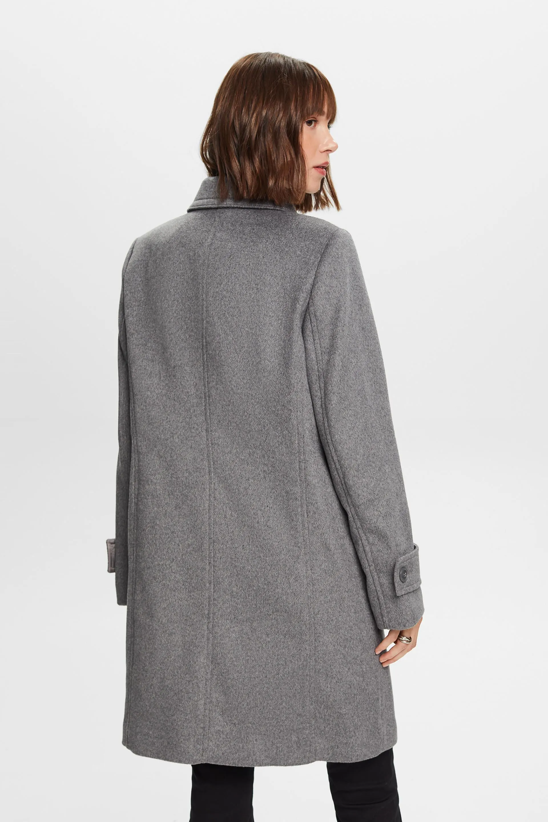 In materiale riciclato: Cappotto con lana