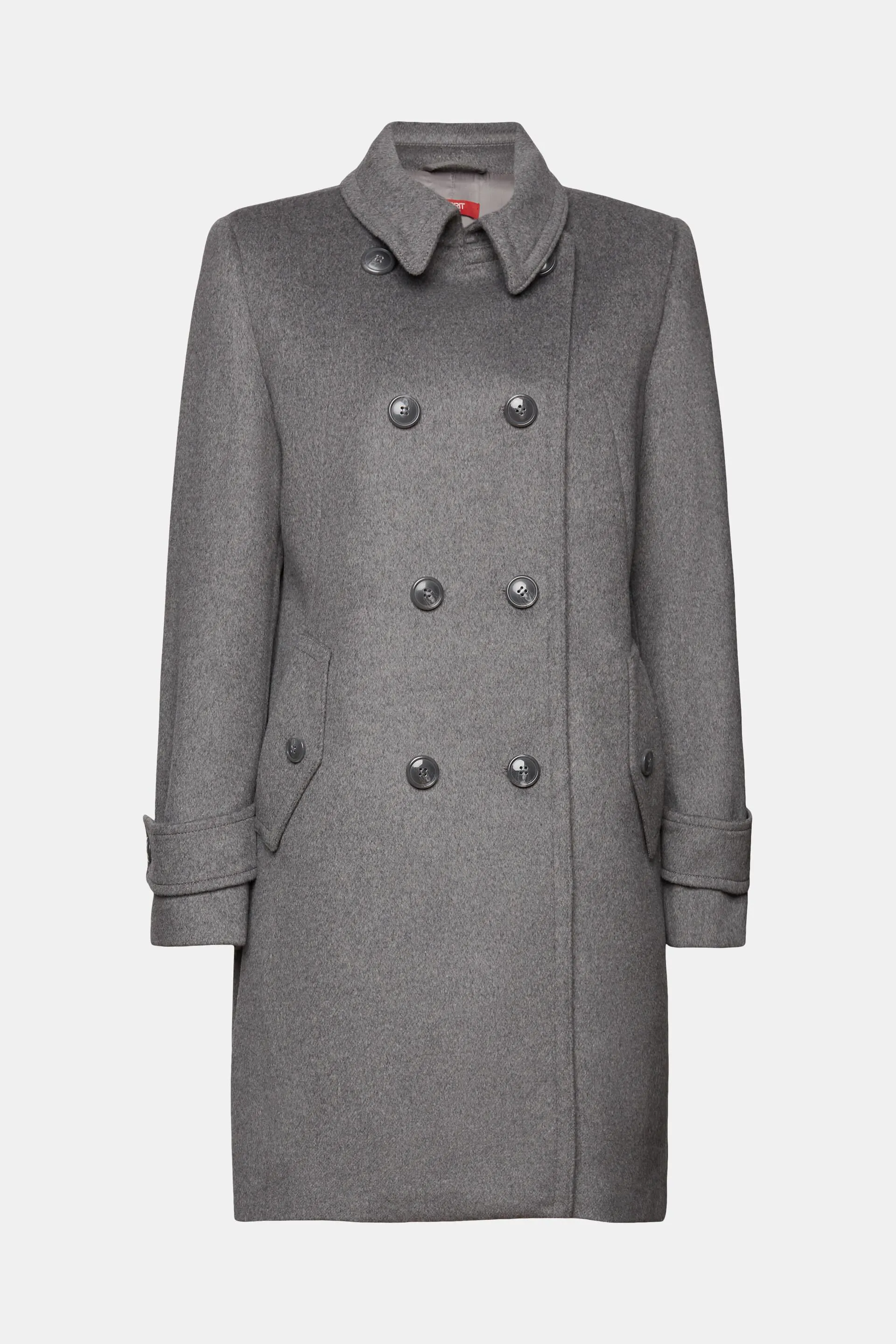 In materiale riciclato: Cappotto con lana