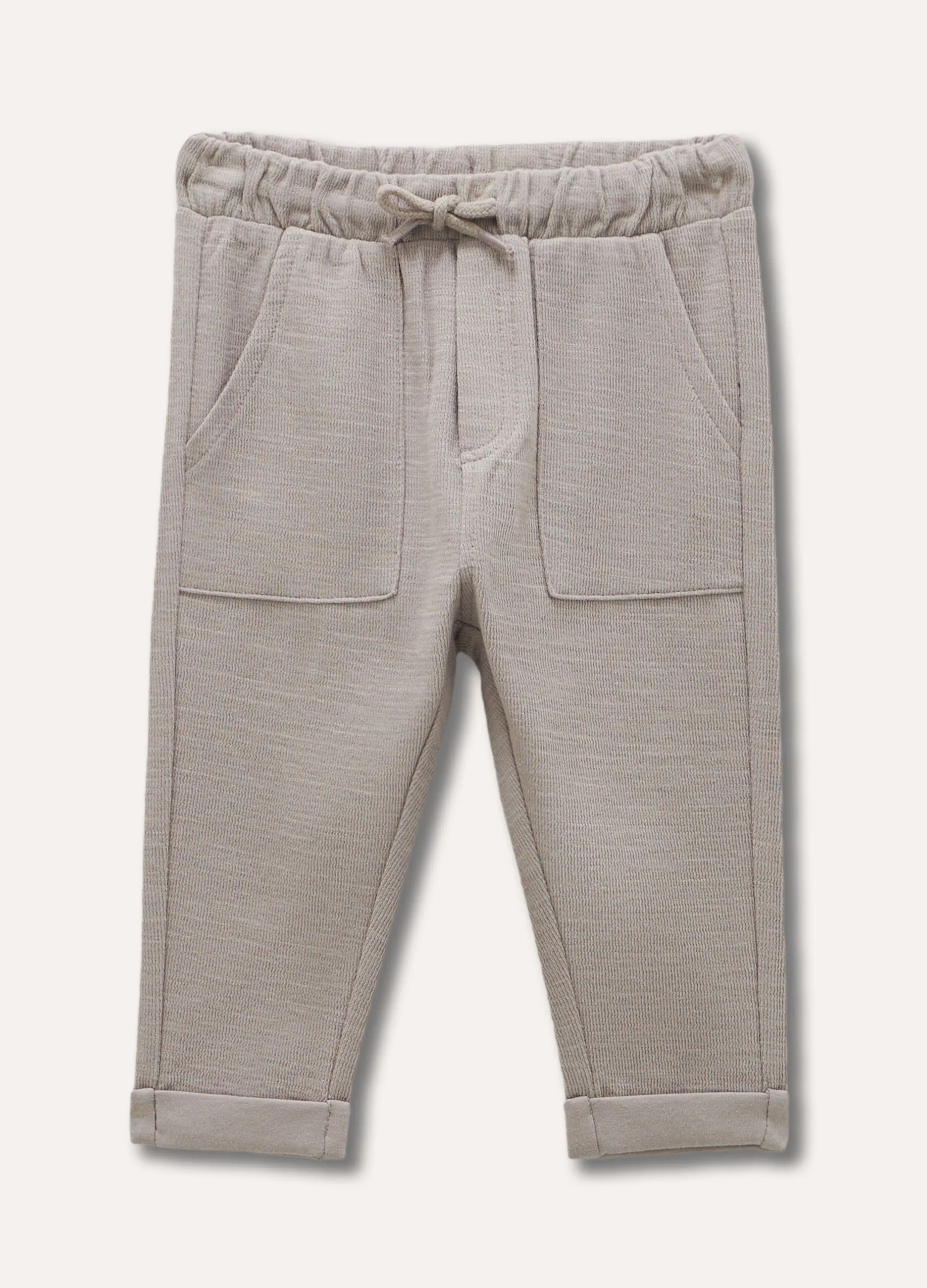 Joggers in cotone garzato neonato