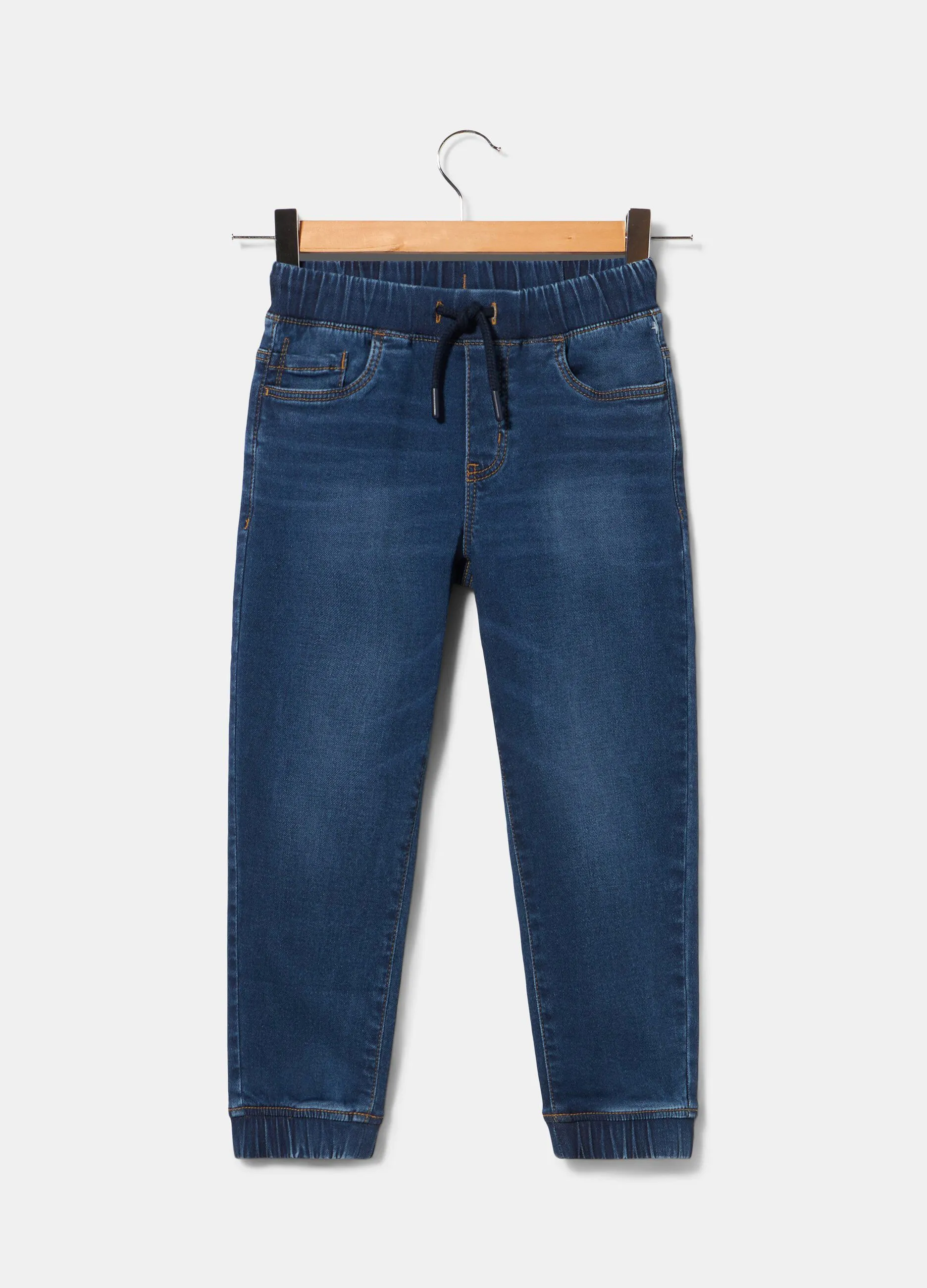 Joggers in denim bambino