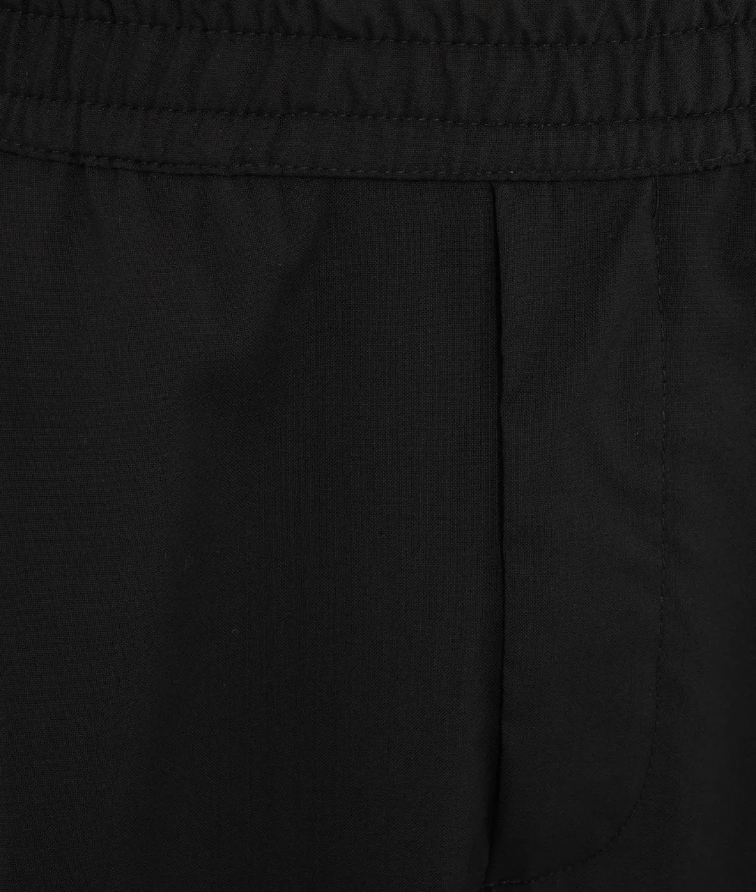 Joggers in Schurwolle Schwarz Schwarz