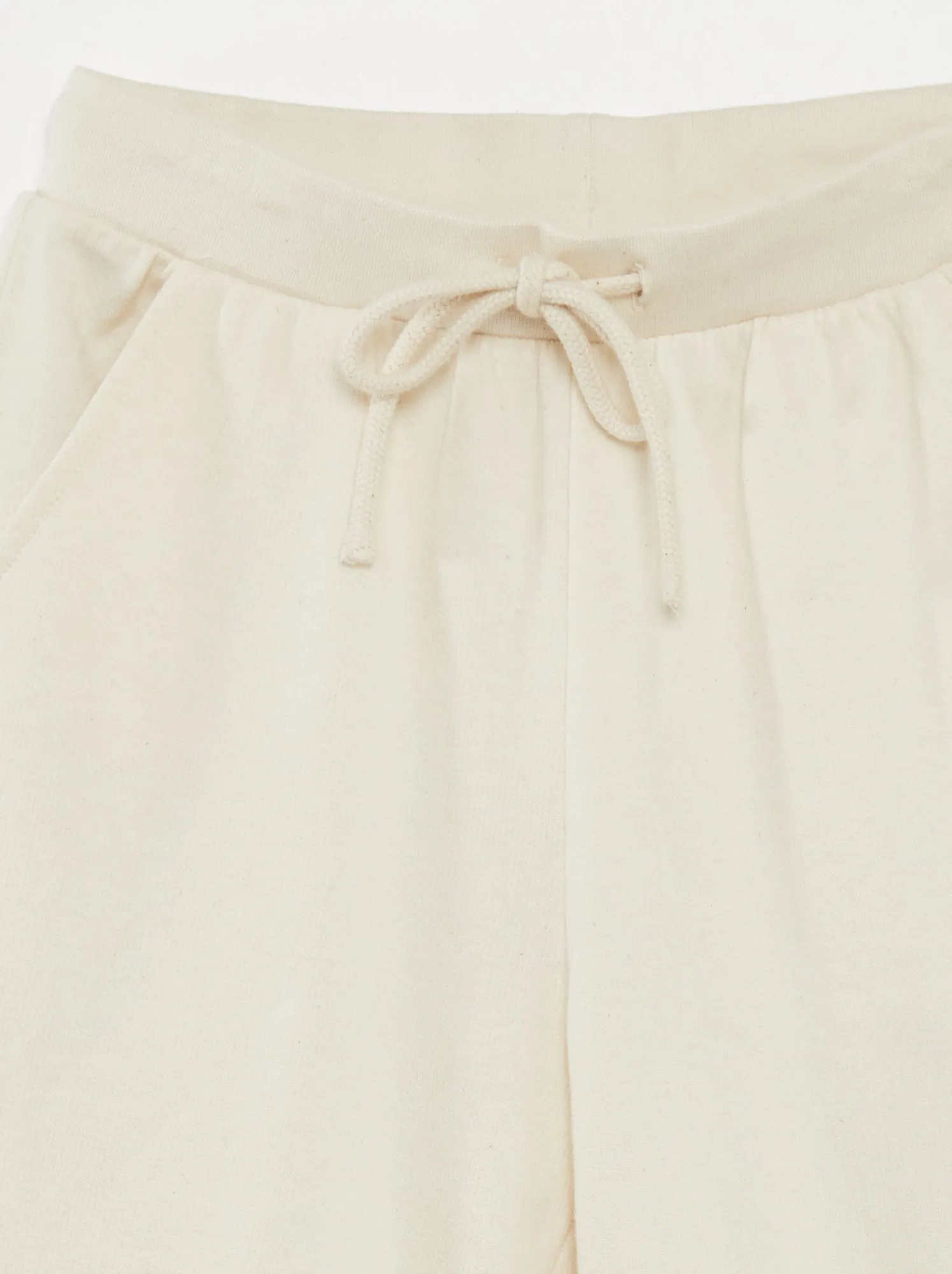 Joggers in tessuto felpato - BIANCO