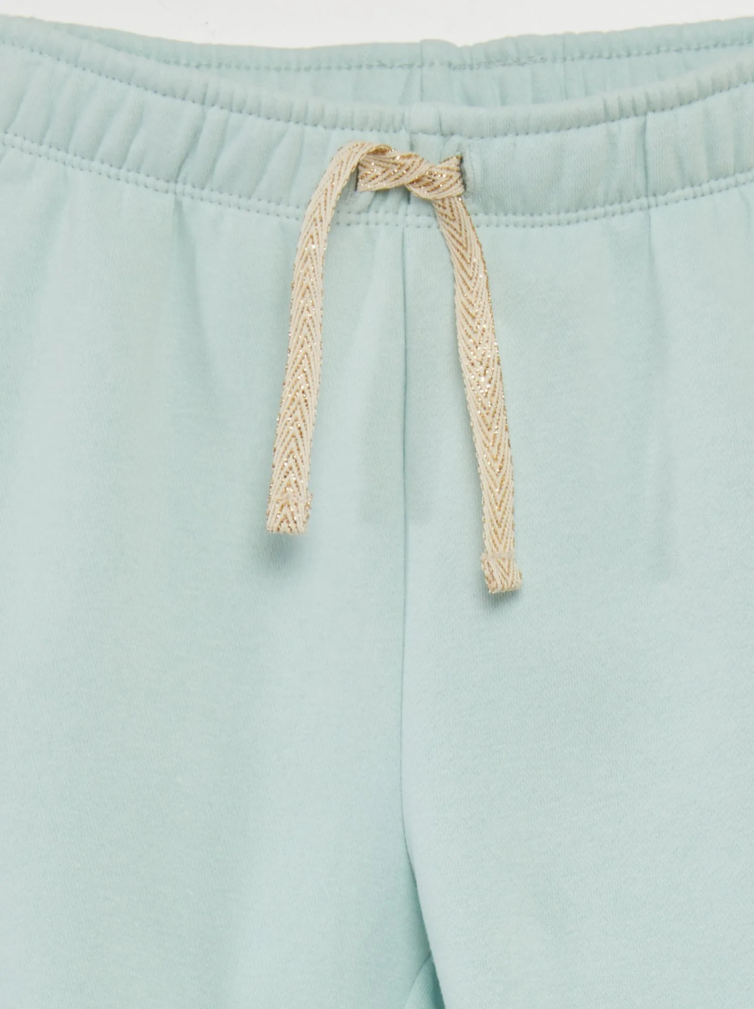Joggers tessuto felpato vita elasticizzata - BLU