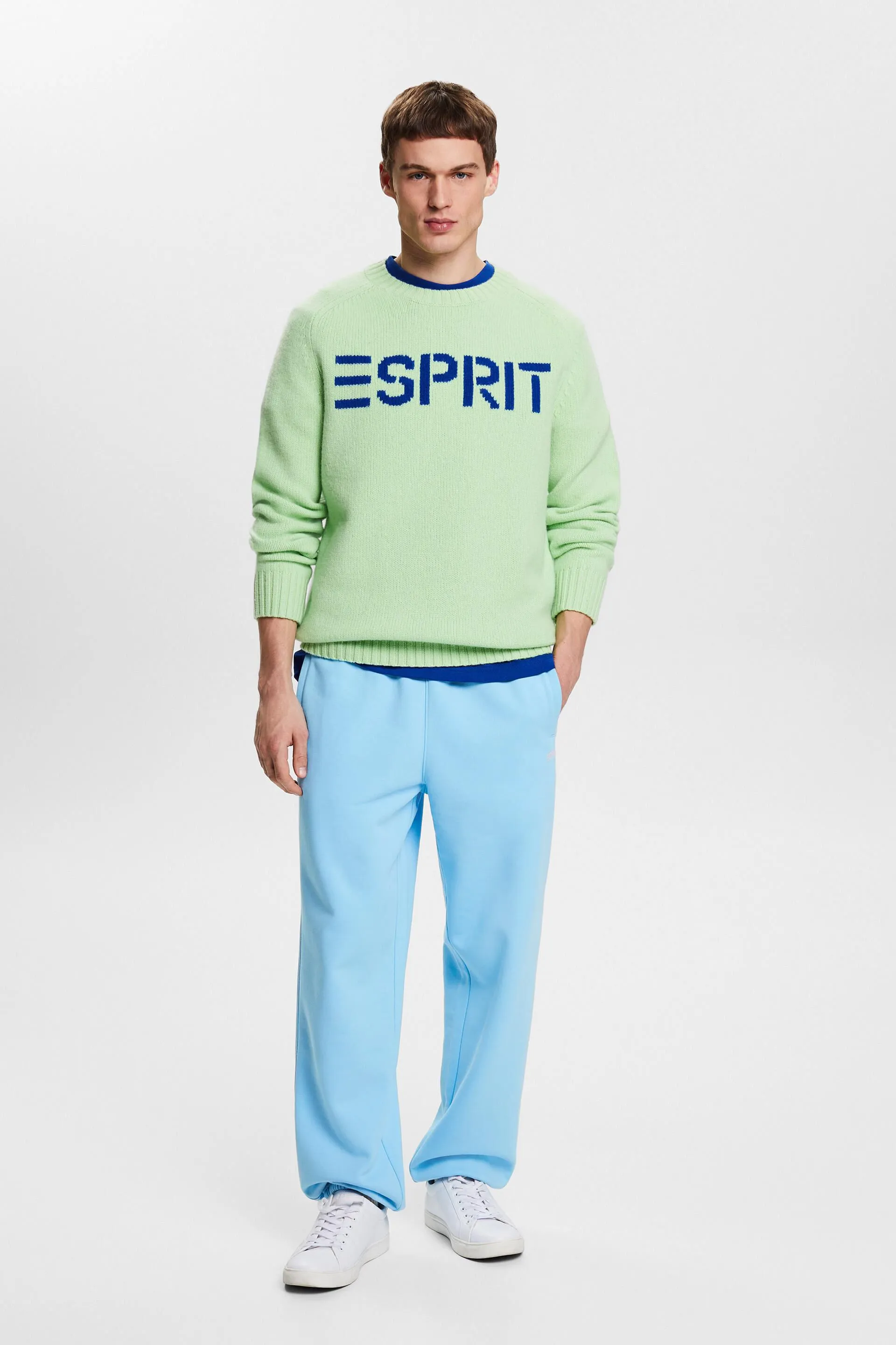 Joggers unisex con logo in pile di cotone