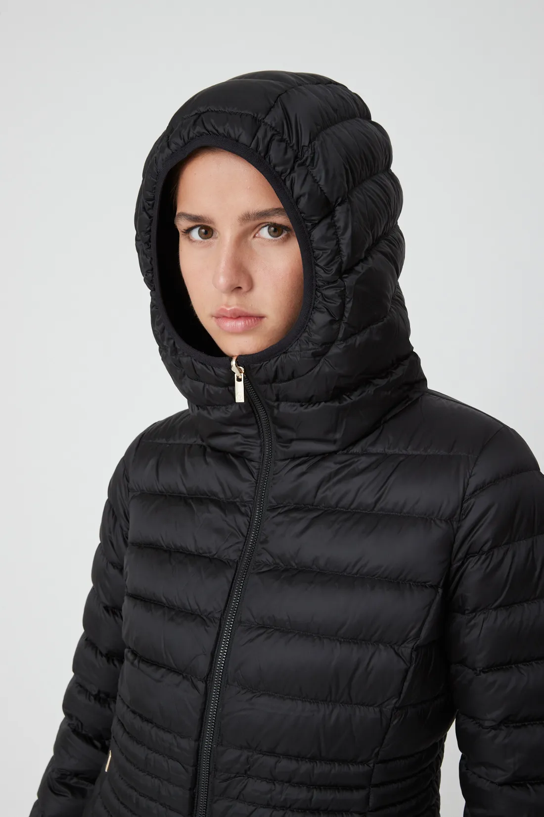 KALIE – Long reversible black down jacket