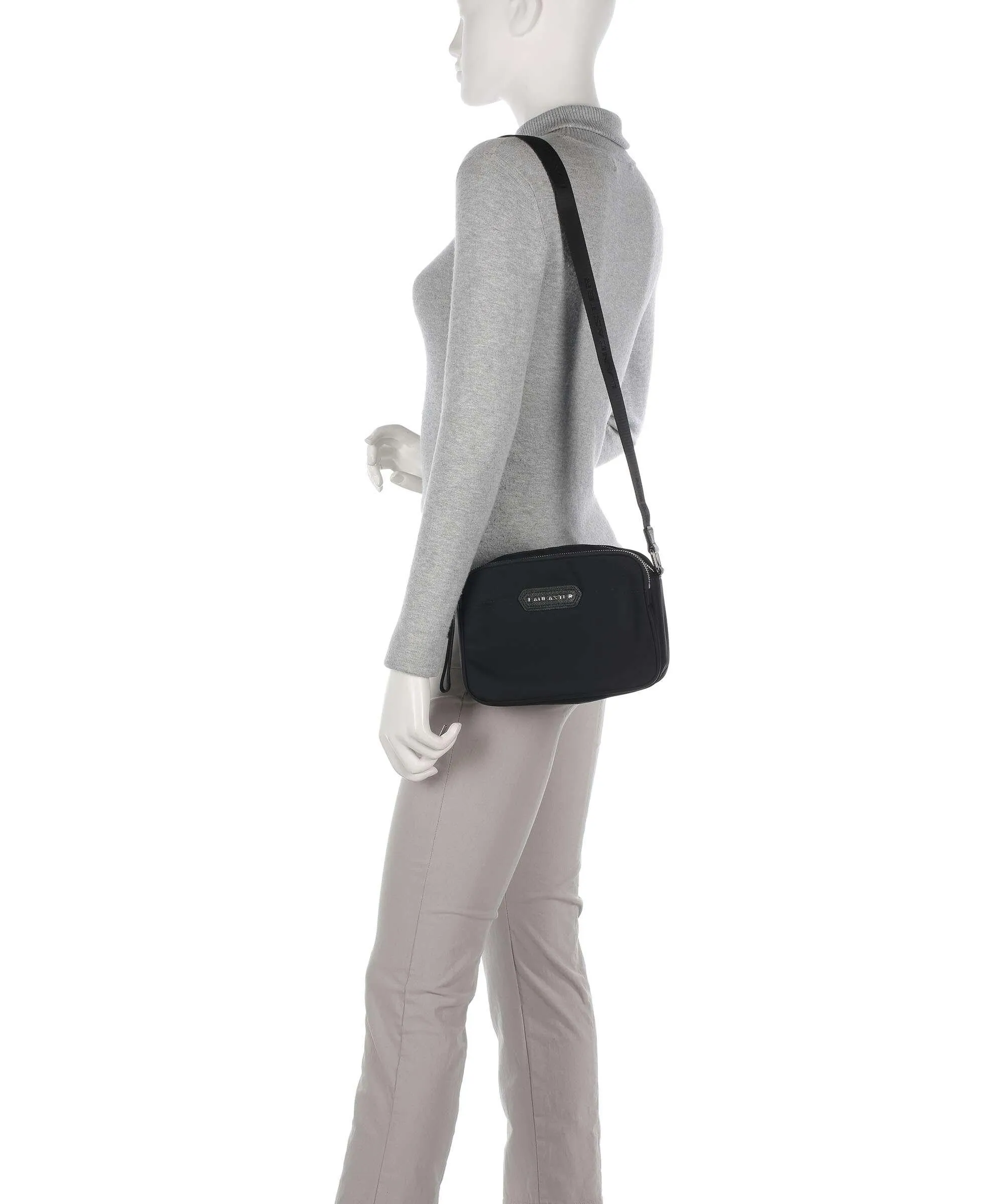  Lancaster Basic Premium Borsa a tracolla nylon nero  