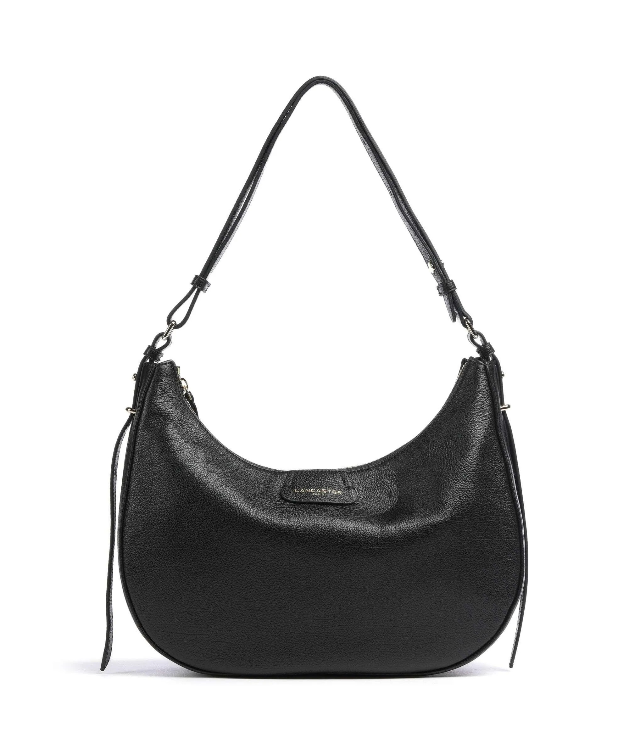  Lancaster Dune Borsa hobo pelle di vacchetta grana nero  
