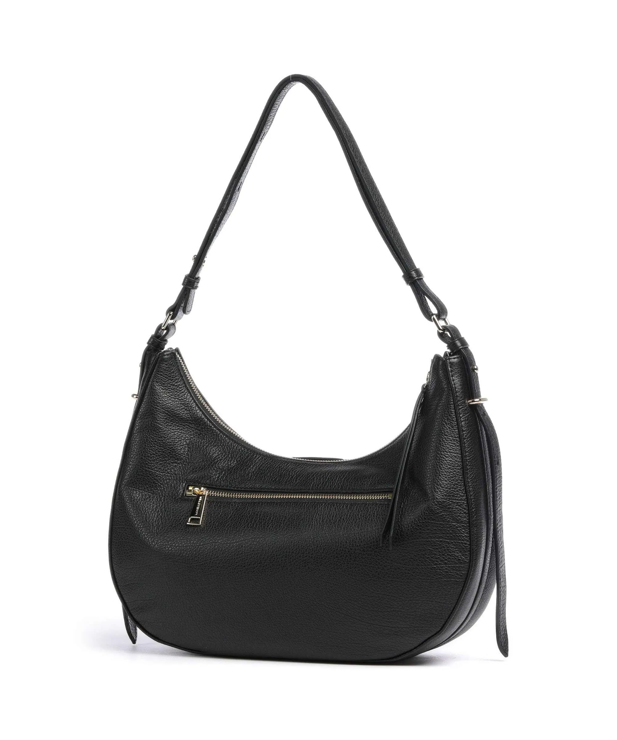  Lancaster Dune Borsa hobo pelle di vacchetta grana nero  
