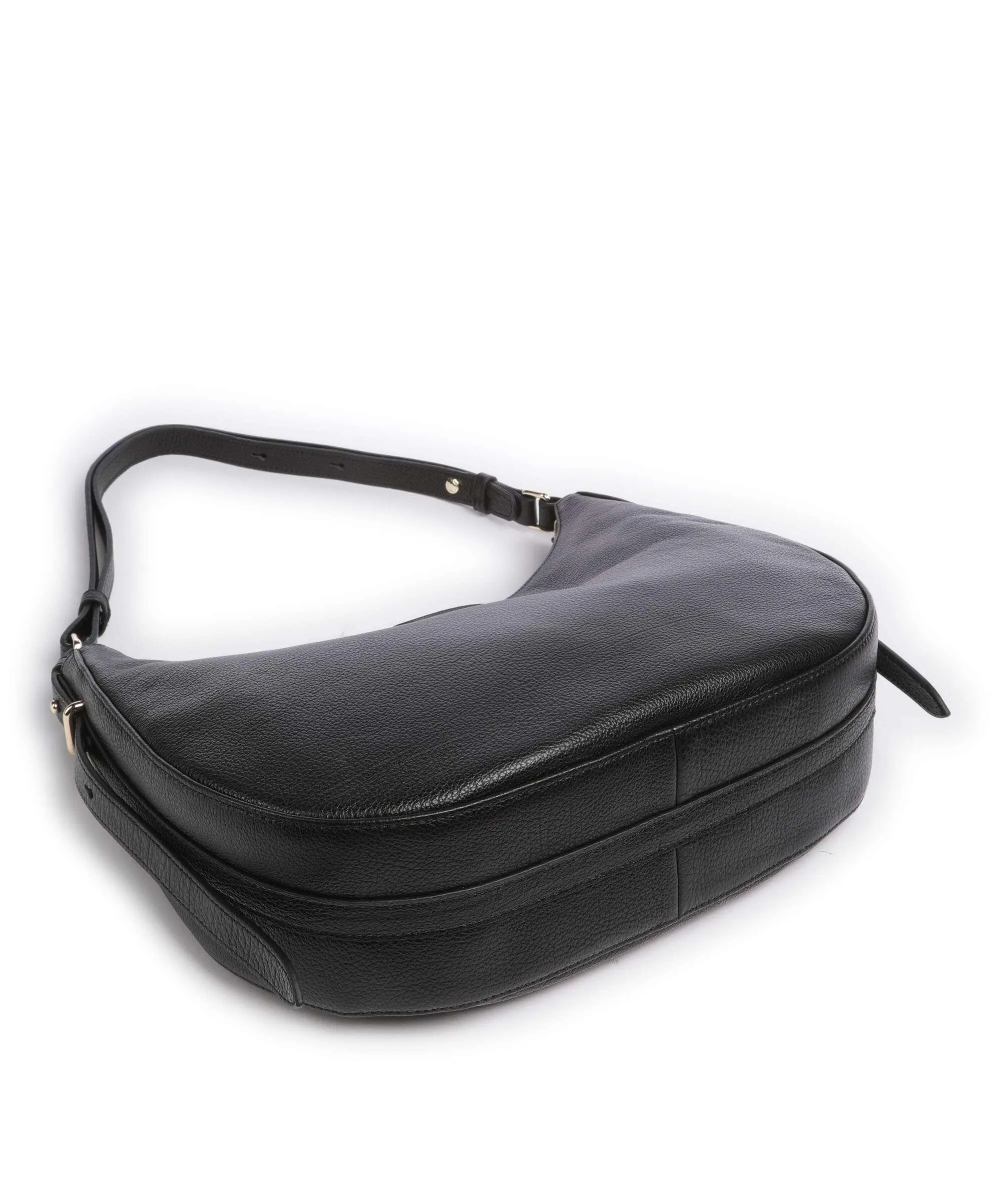  Lancaster Dune Borsa hobo pelle di vacchetta grana nero  