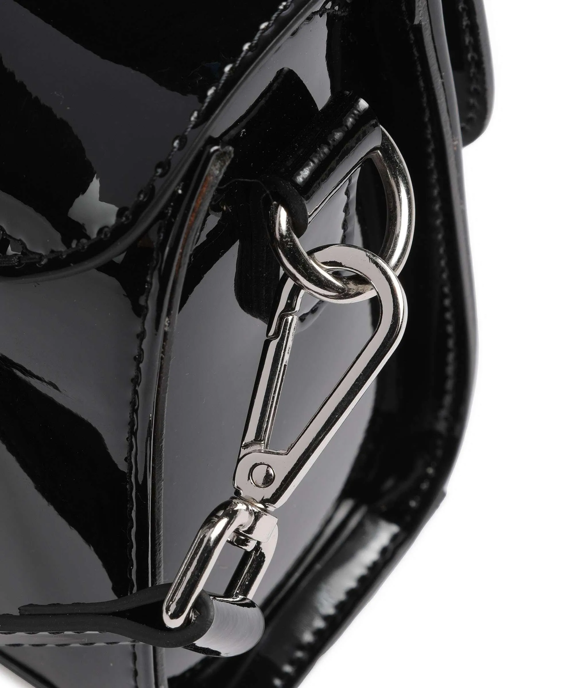  Lancaster Firenze Vernis Borsa a mano pelle sintetica nero  