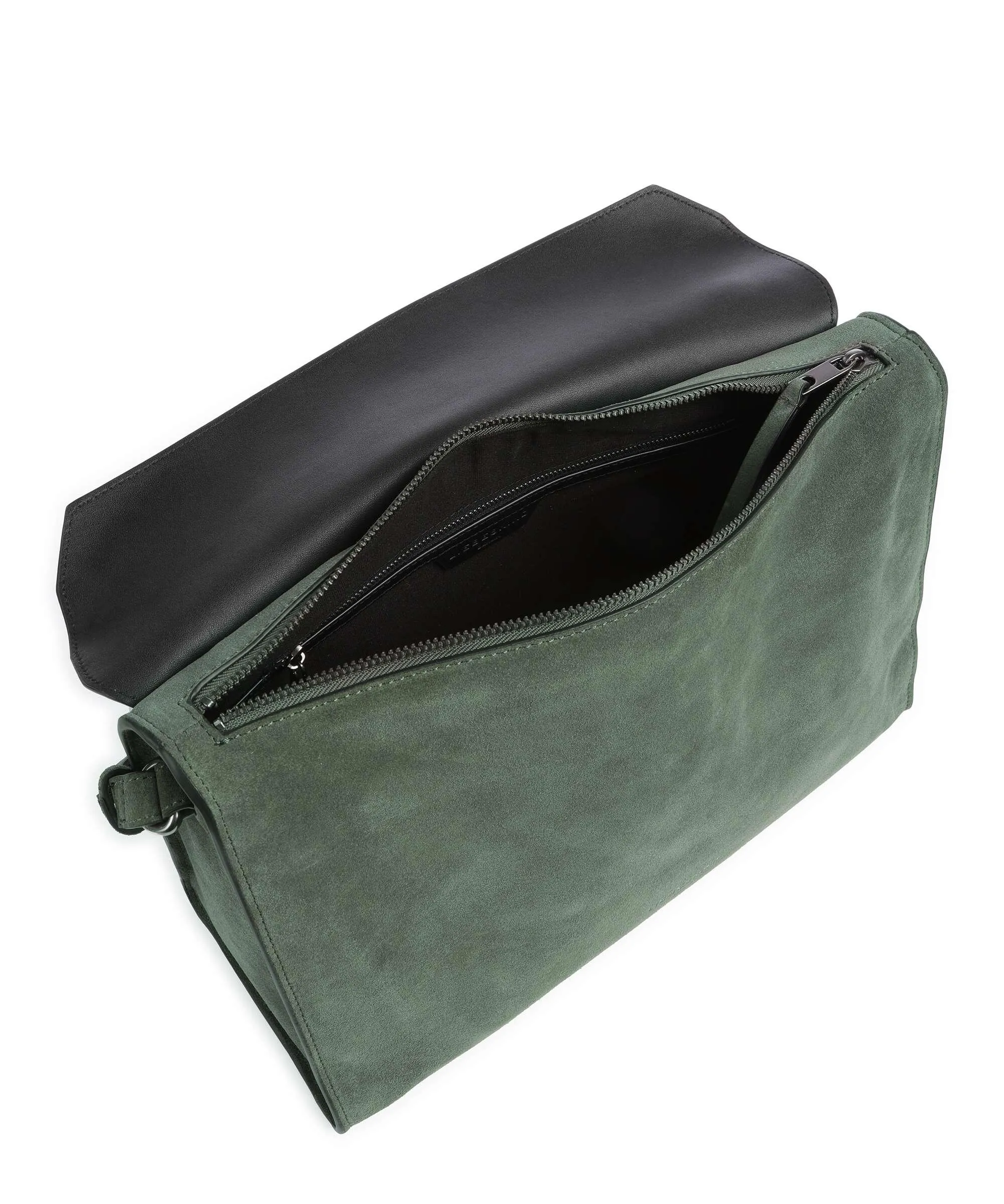  Liebeskind Lora Suede M Borsa a tracolla pelle ruvida verde scuro  