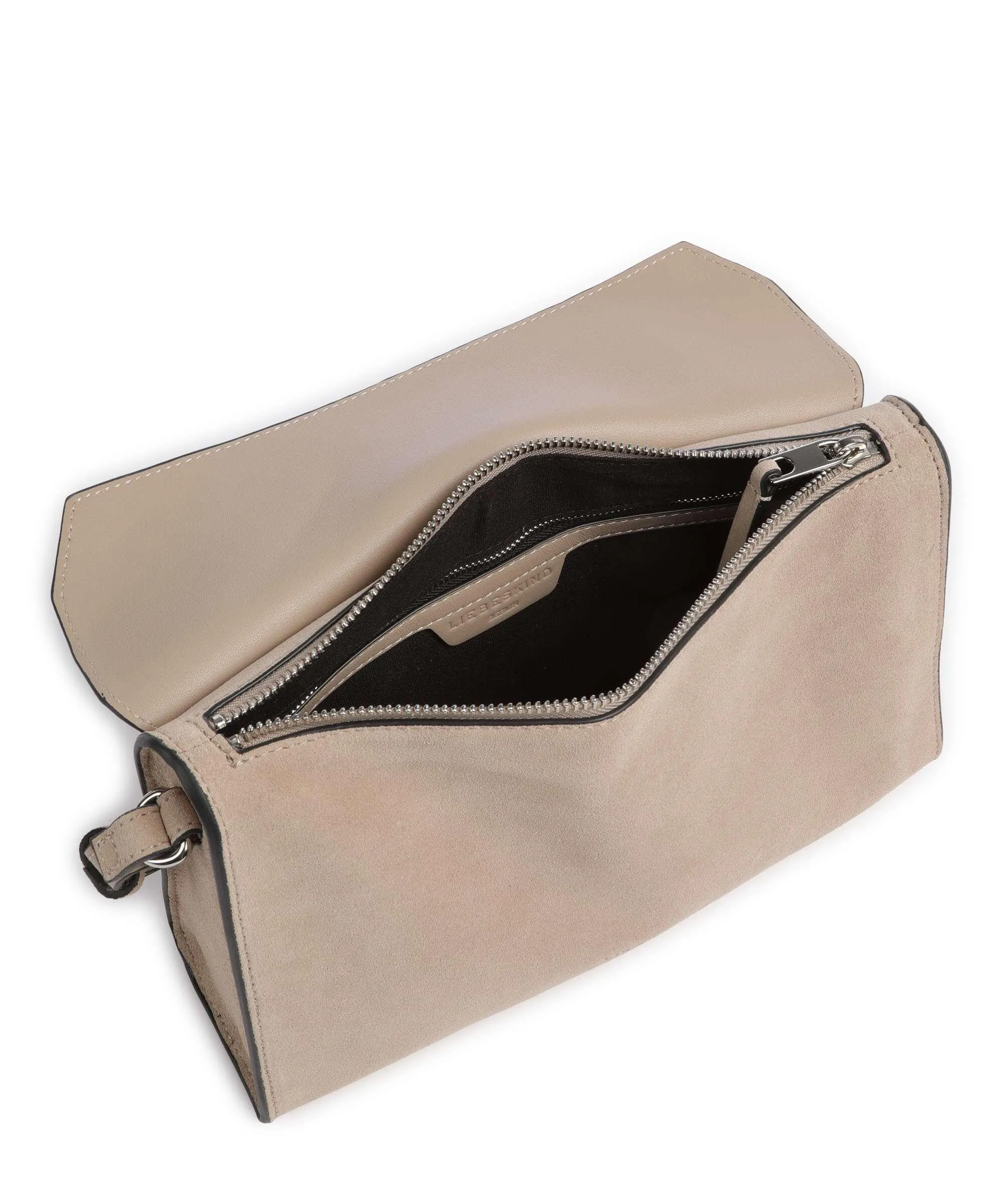  Liebeskind Lora Suede S Borsa a tracolla pelle ruvida beige  