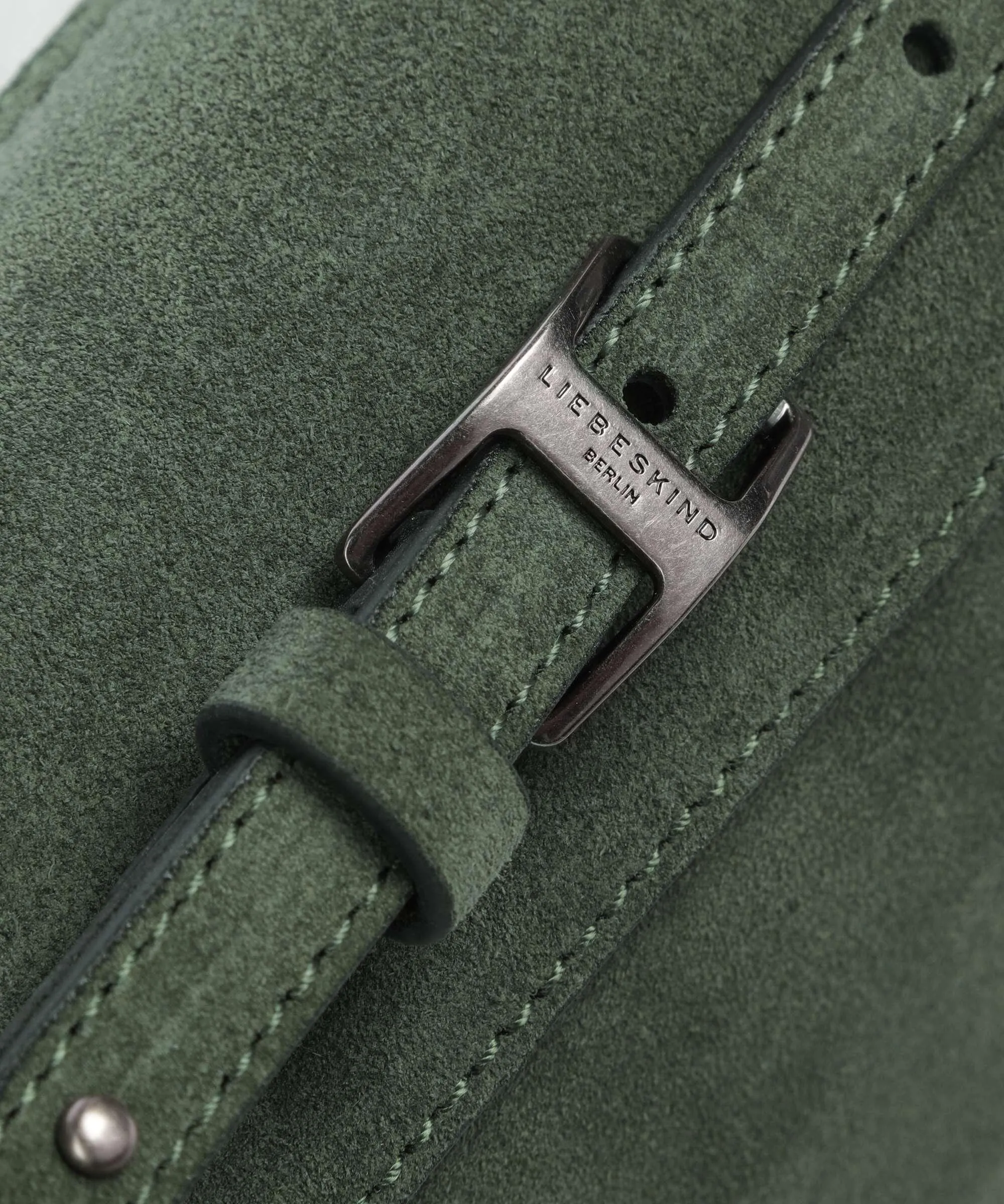  Liebeskind Lora Suede S Borsa a tracolla pelle ruvida verde scuro  