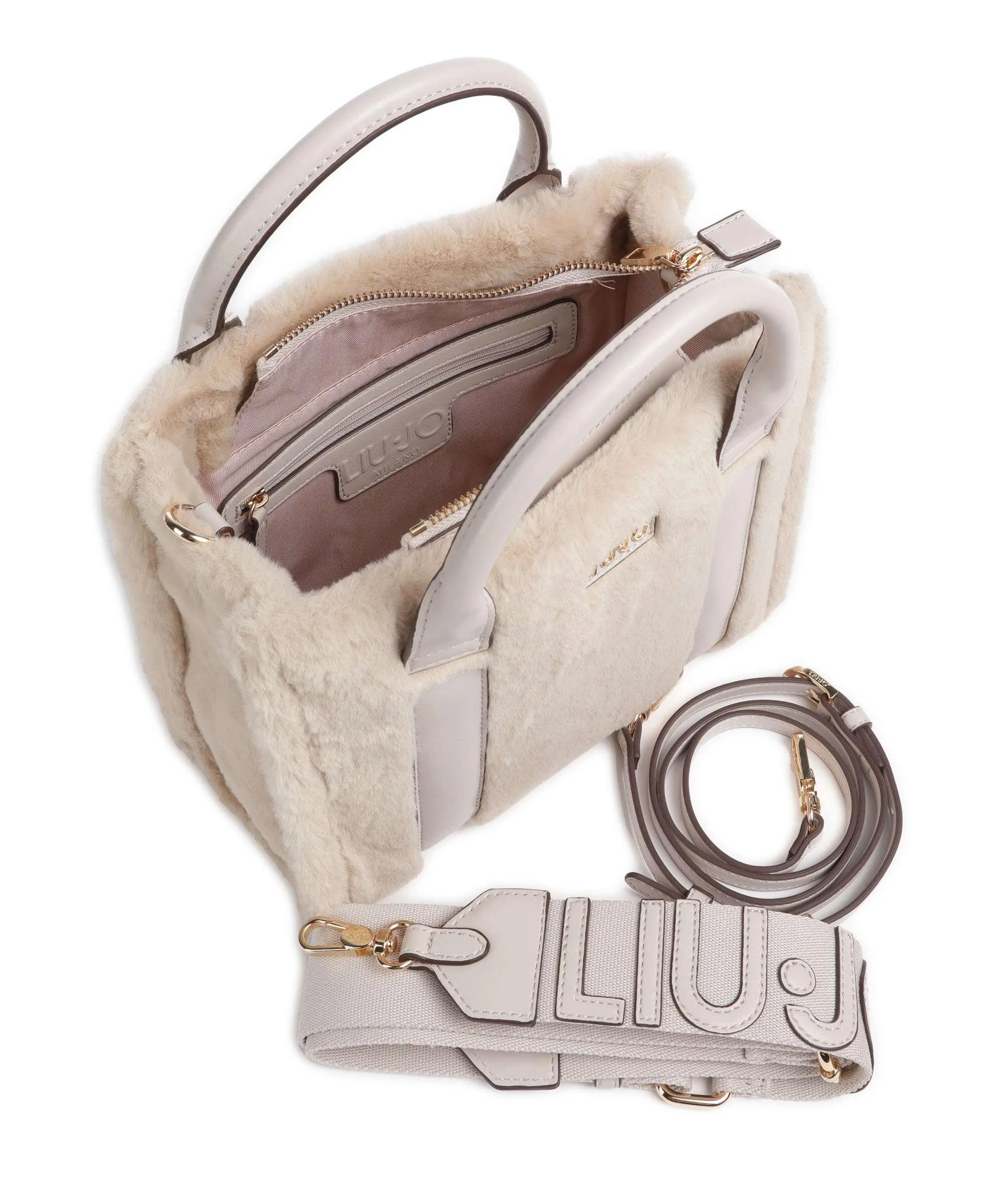  Liu Jo Ridhi Borsa a mano poliestere champagne  
