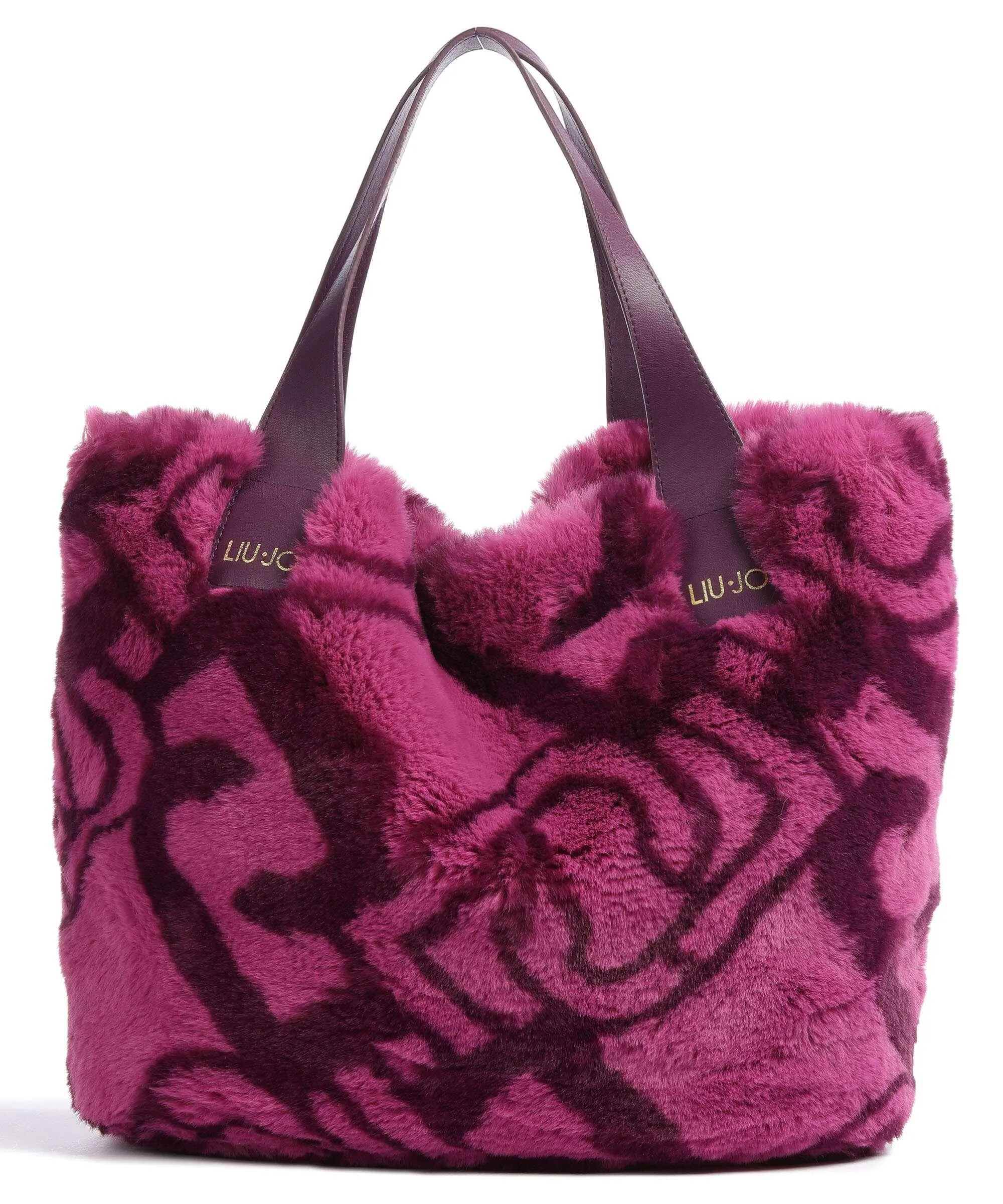  Liu Jo Valida Borsa shopper eco-pelliccia pink  