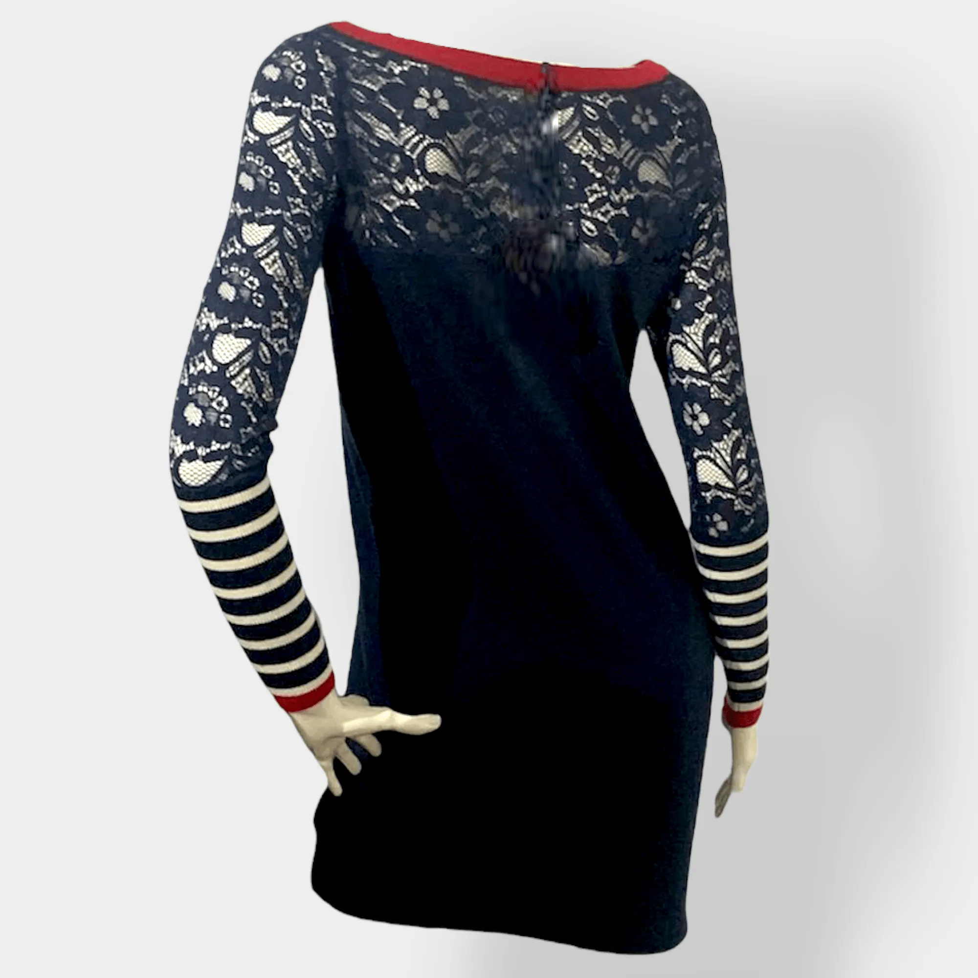 Liu Jo – Vestito tubino blu con pizzo