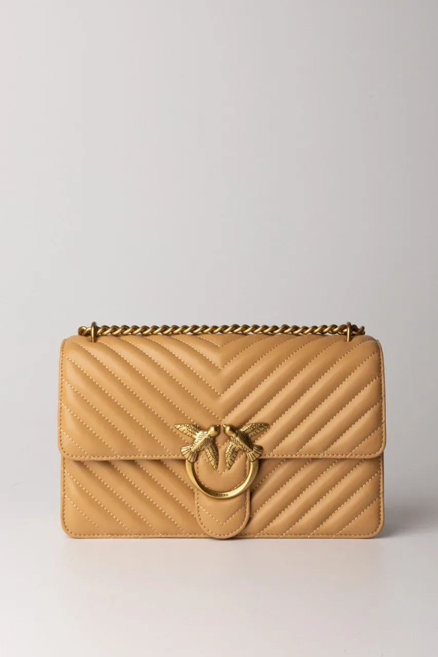 Love One Classic bag TEMPESTA SABBIA-ANTIQUE GOLD