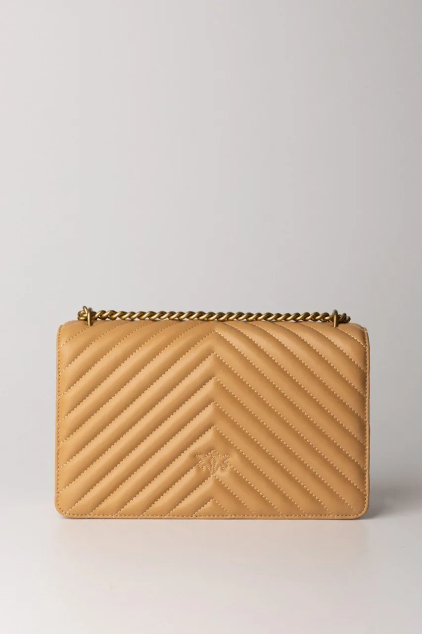 Love One Classic bag TEMPESTA SABBIA-ANTIQUE GOLD