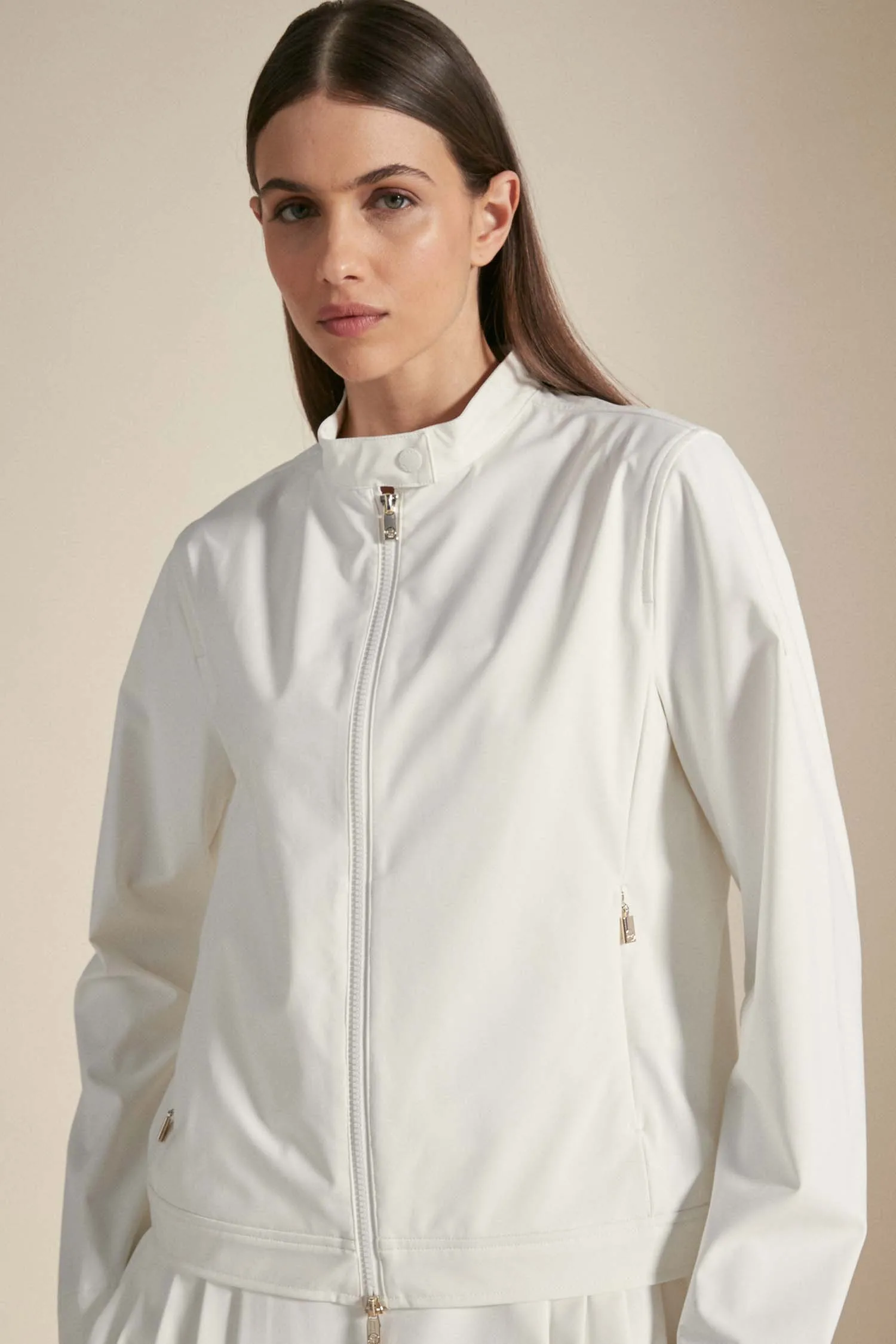 MAGI – Biker bianco in softshell