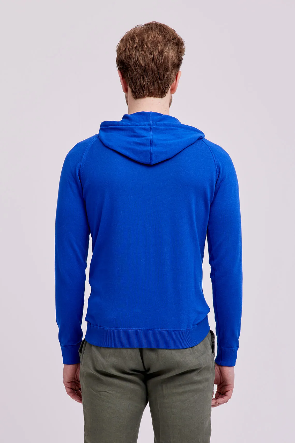 MAGLIA CAPPUCCIO COTONE BLUETTE