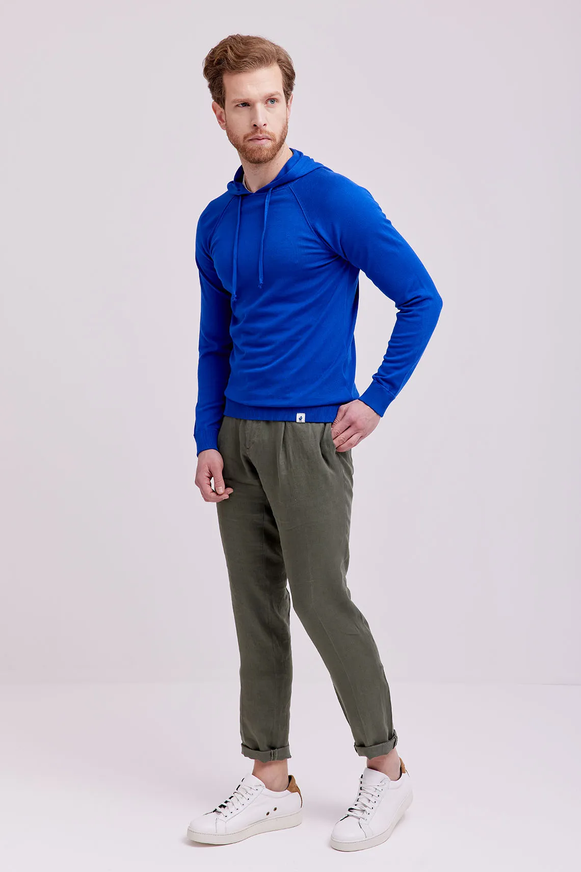 MAGLIA CAPPUCCIO COTONE BLUETTE