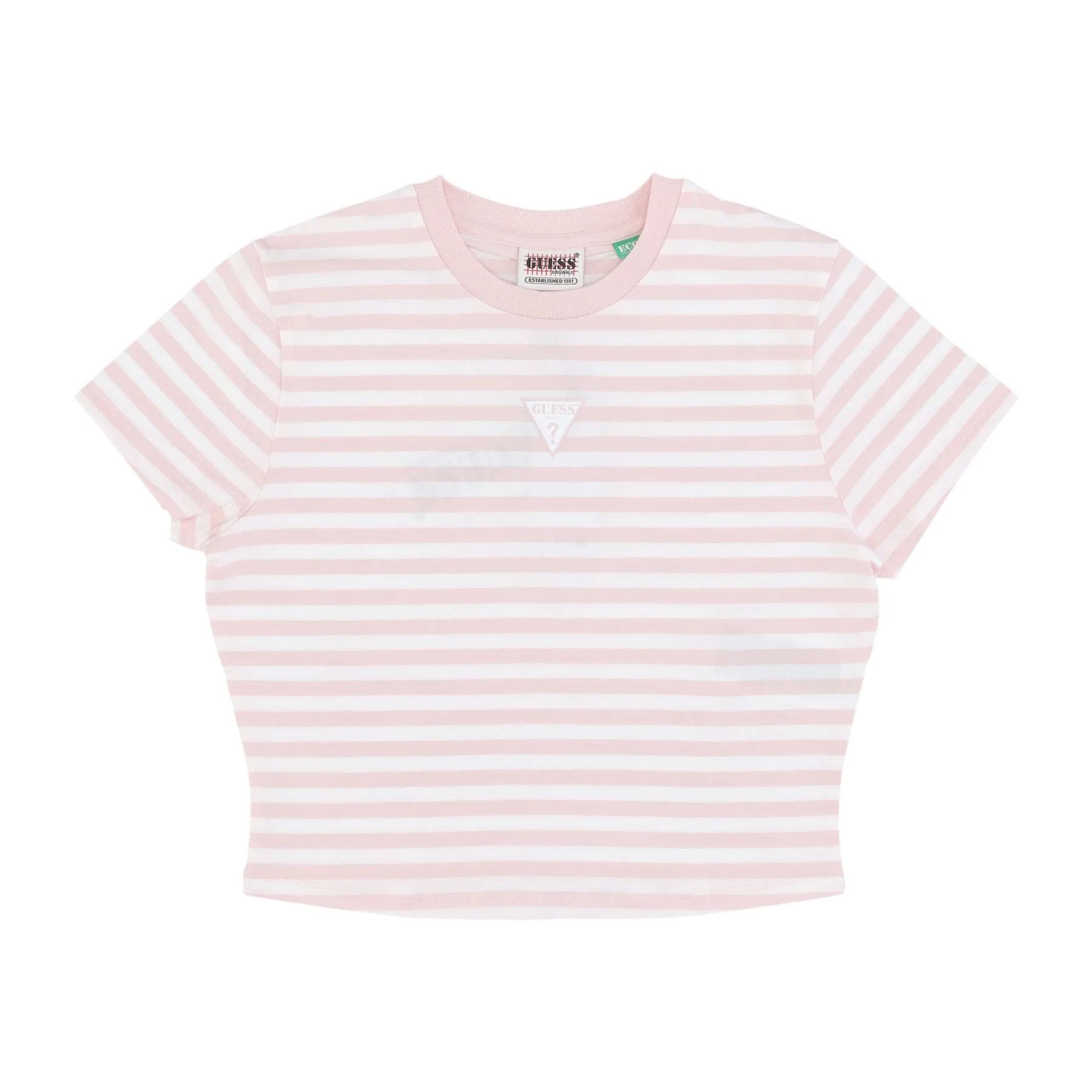 Maglietta Corta Donna W Go Core Striped Baby Tee Blush Cotton Multi