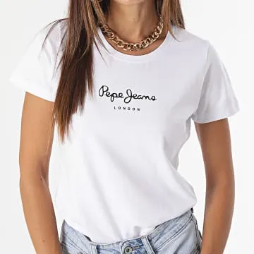 Maglietta slim da donna New Virginia White