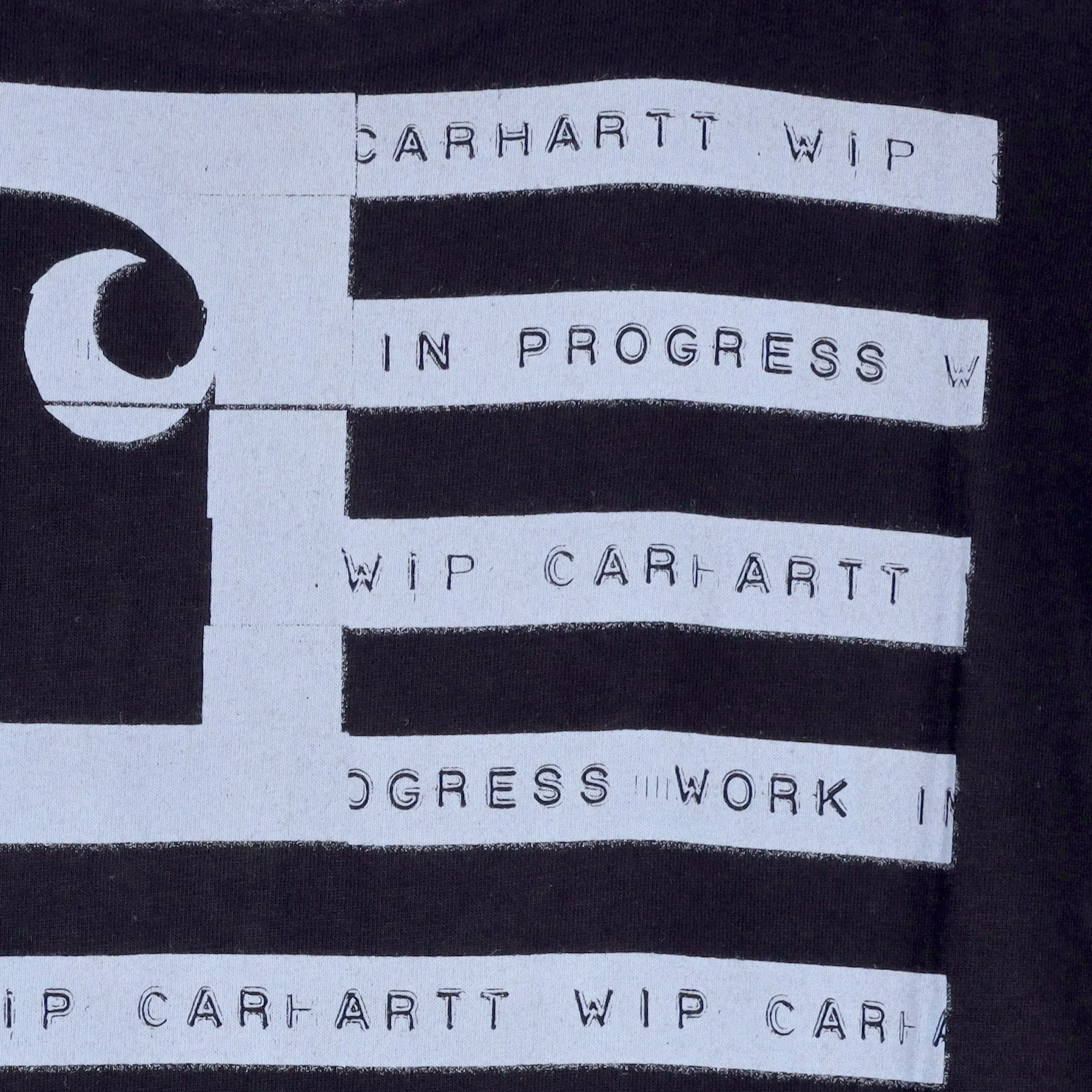 Maglietta Uomo Label State Flag Tee Black/misty Sag
