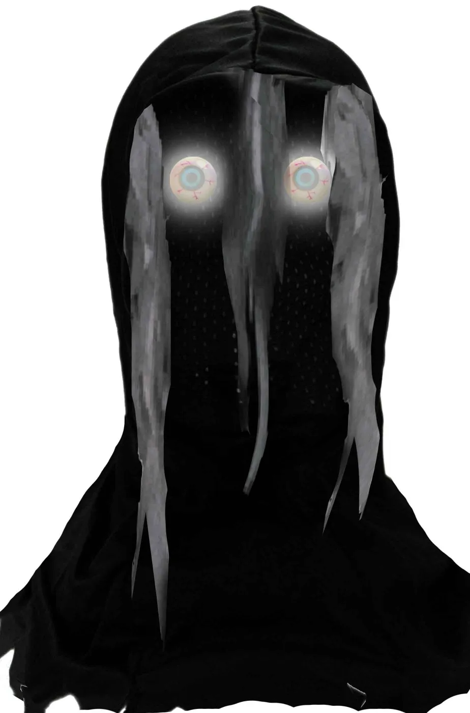 Maschera Halloween bambino con occhi luminosi effetto sfumato