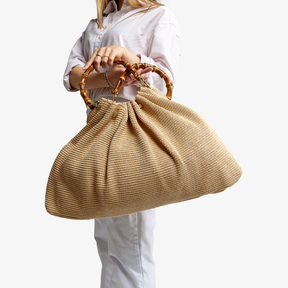 Maxi Shopper Beige Bamboo