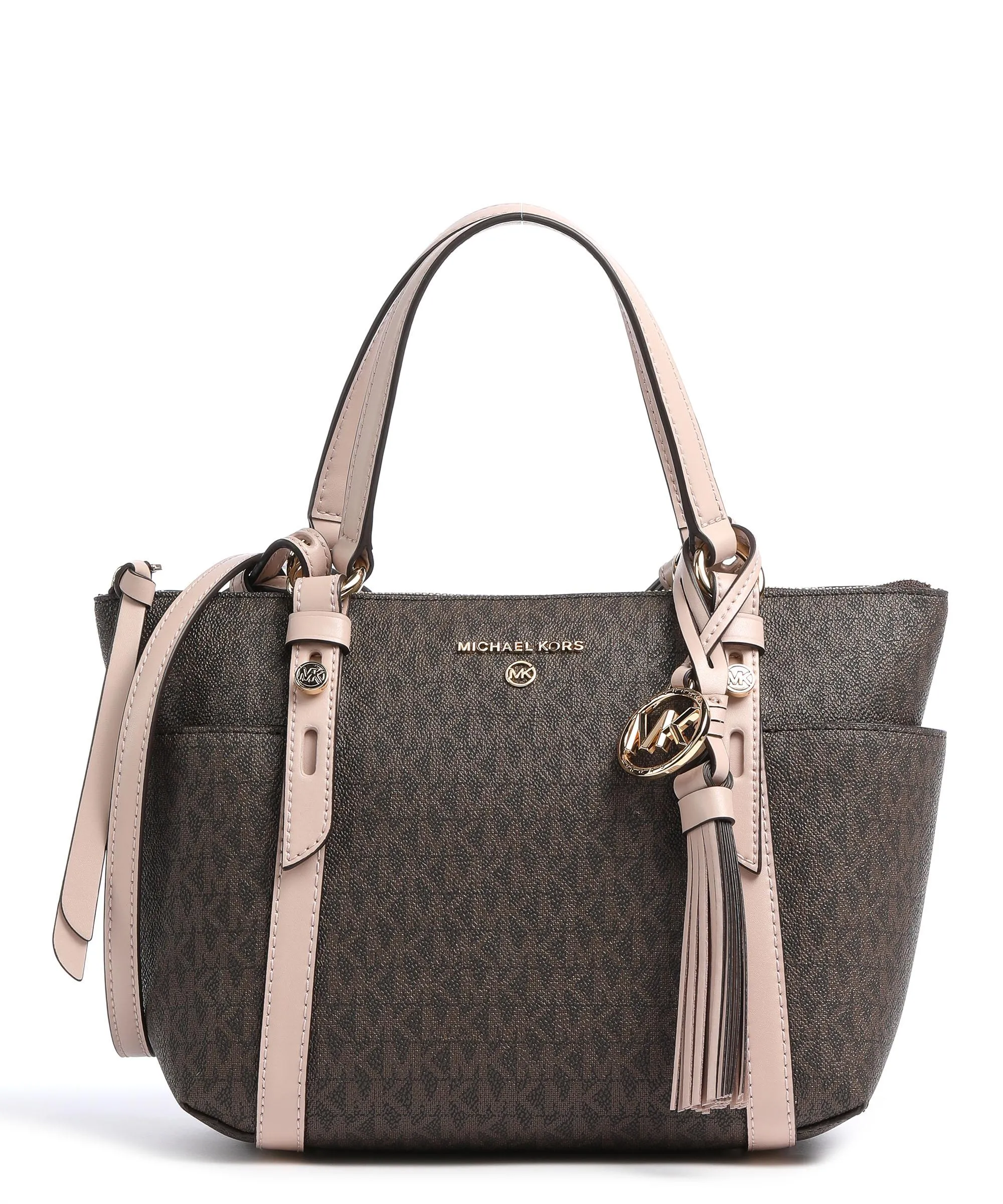  Michael Kors Sullivan Borsa a mano pelle sintetica marrone scuro  