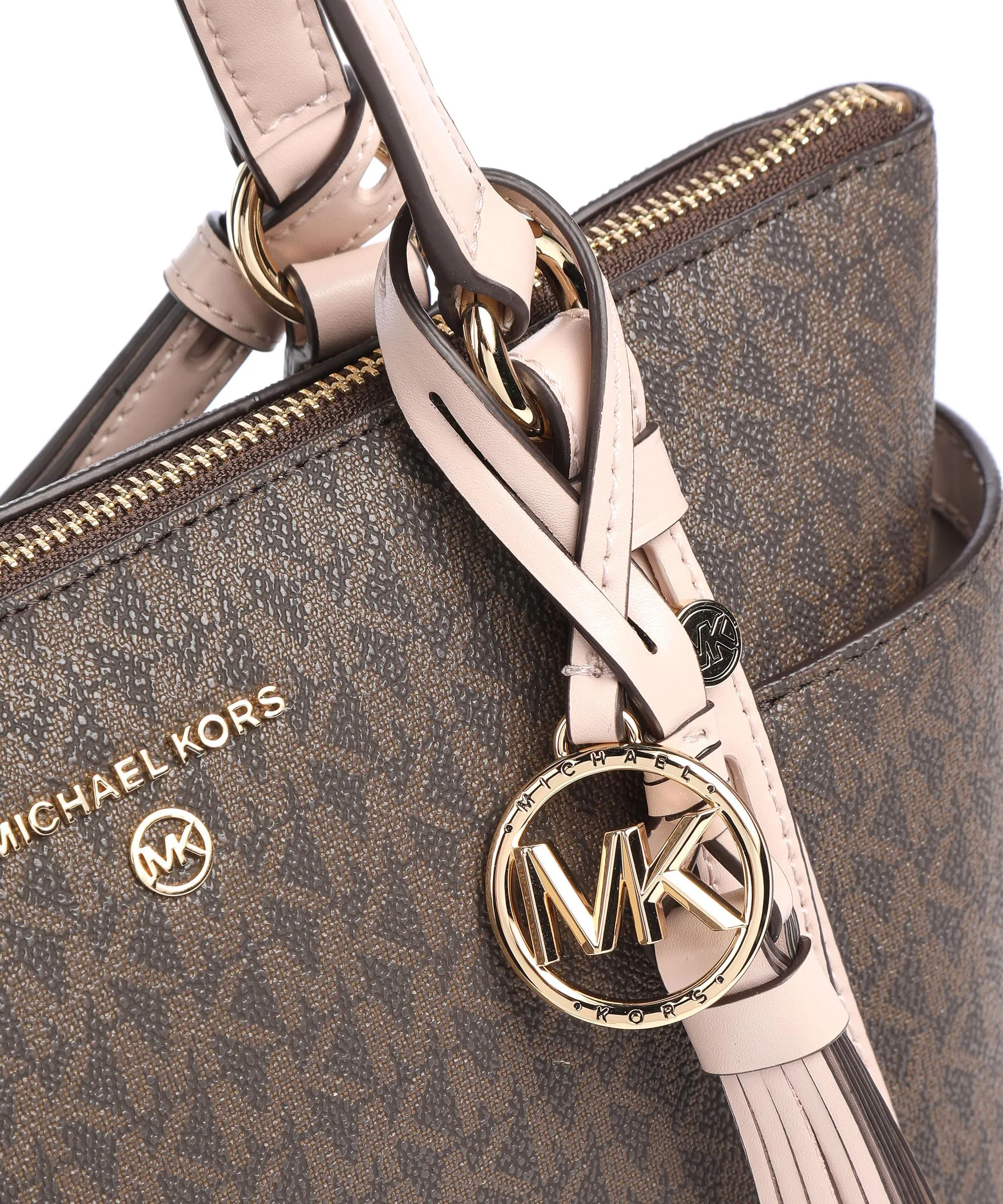 Michael Kors Sullivan Borsa a mano pelle sintetica marrone scuro  