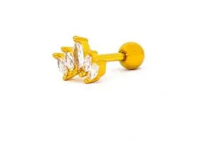 Mini orecchino elegante, colore oro