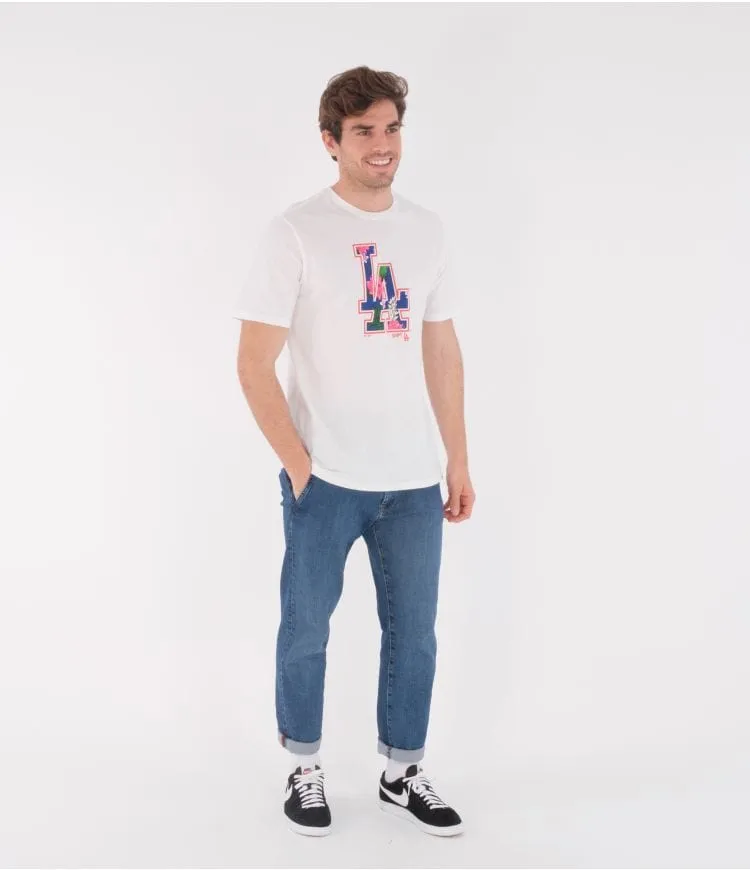 MLB EVERYDAY WASH LOS ANGELES DODGERS SS TEE - WHITE