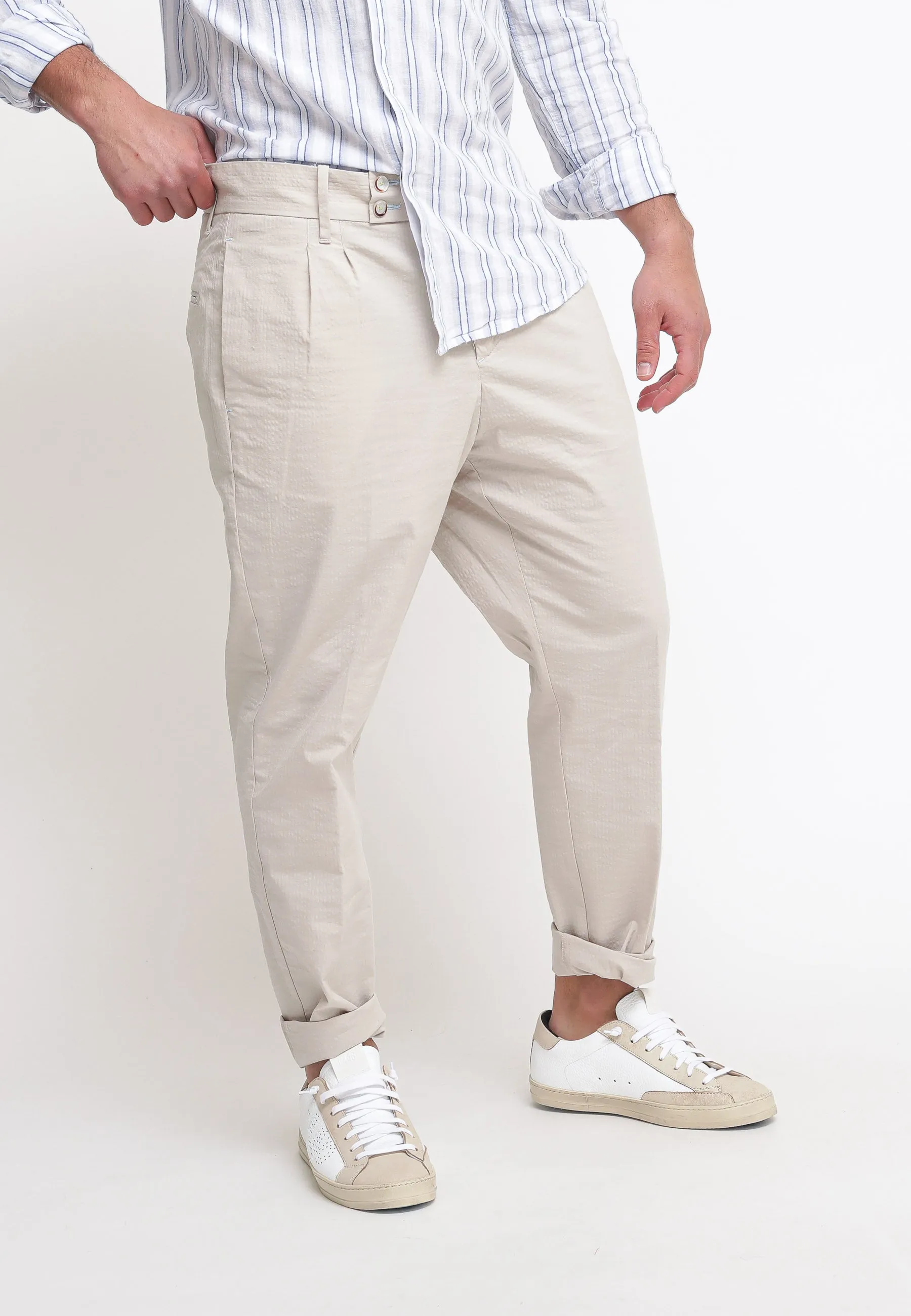 Pantalone Goffrato - Sabbia