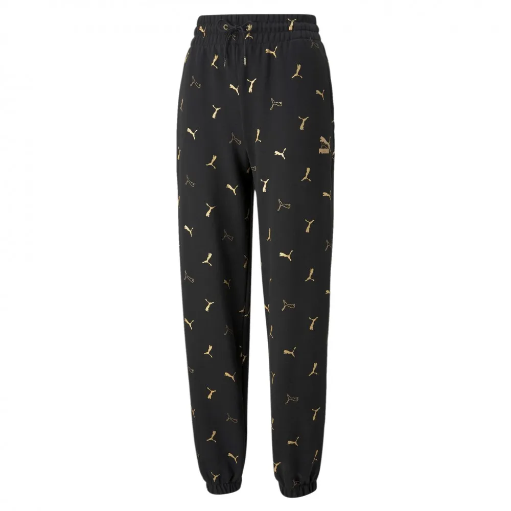 PANTALONE PUMA W  L    51 NERO-ORO