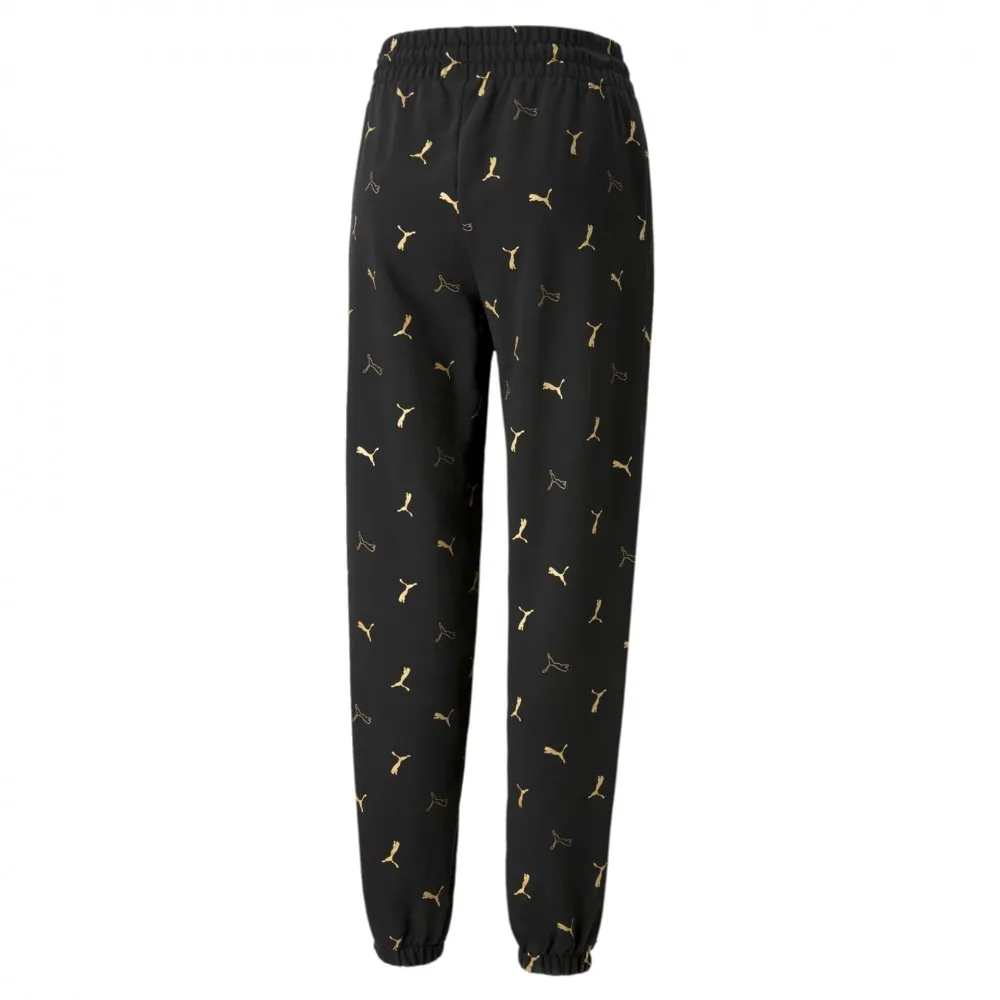 PANTALONE PUMA W  L    51 NERO-ORO