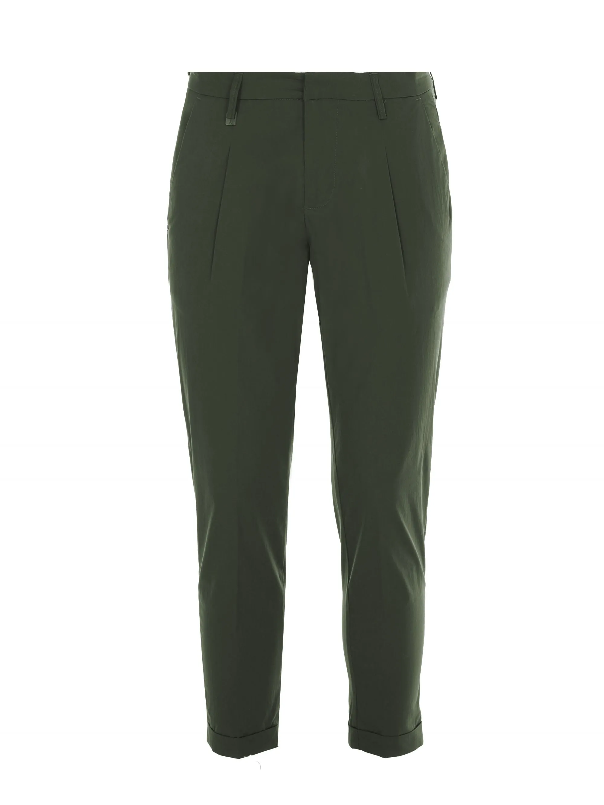 PANTALONE "VIAREGGIO" VERDE IN COTONE